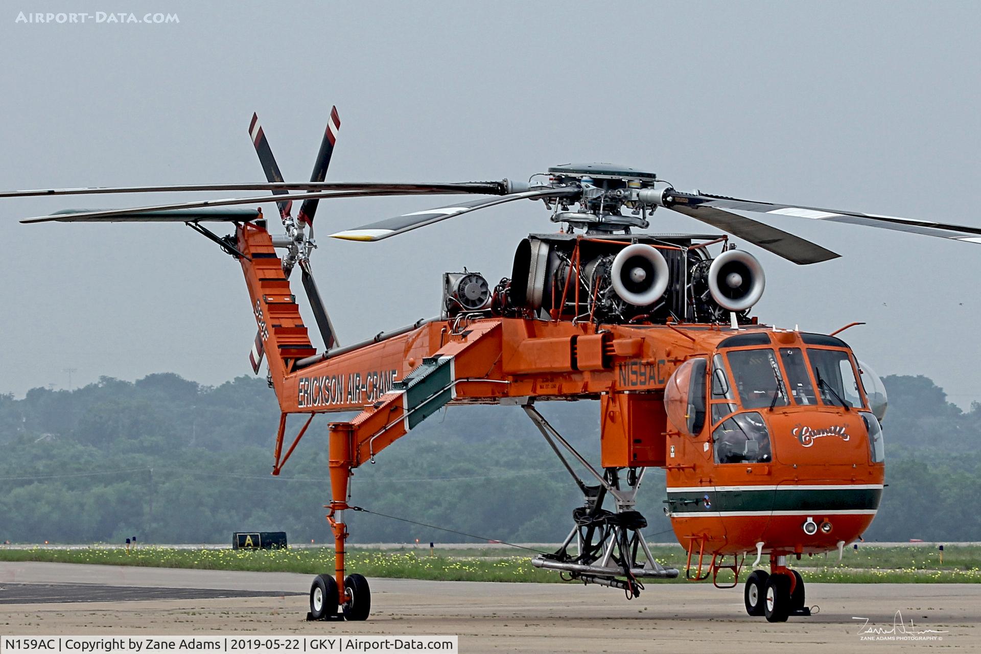 N159AC, 1970 Sikorsky S-64F Skycrane C/N 64084, At Arlington Municipal Airport