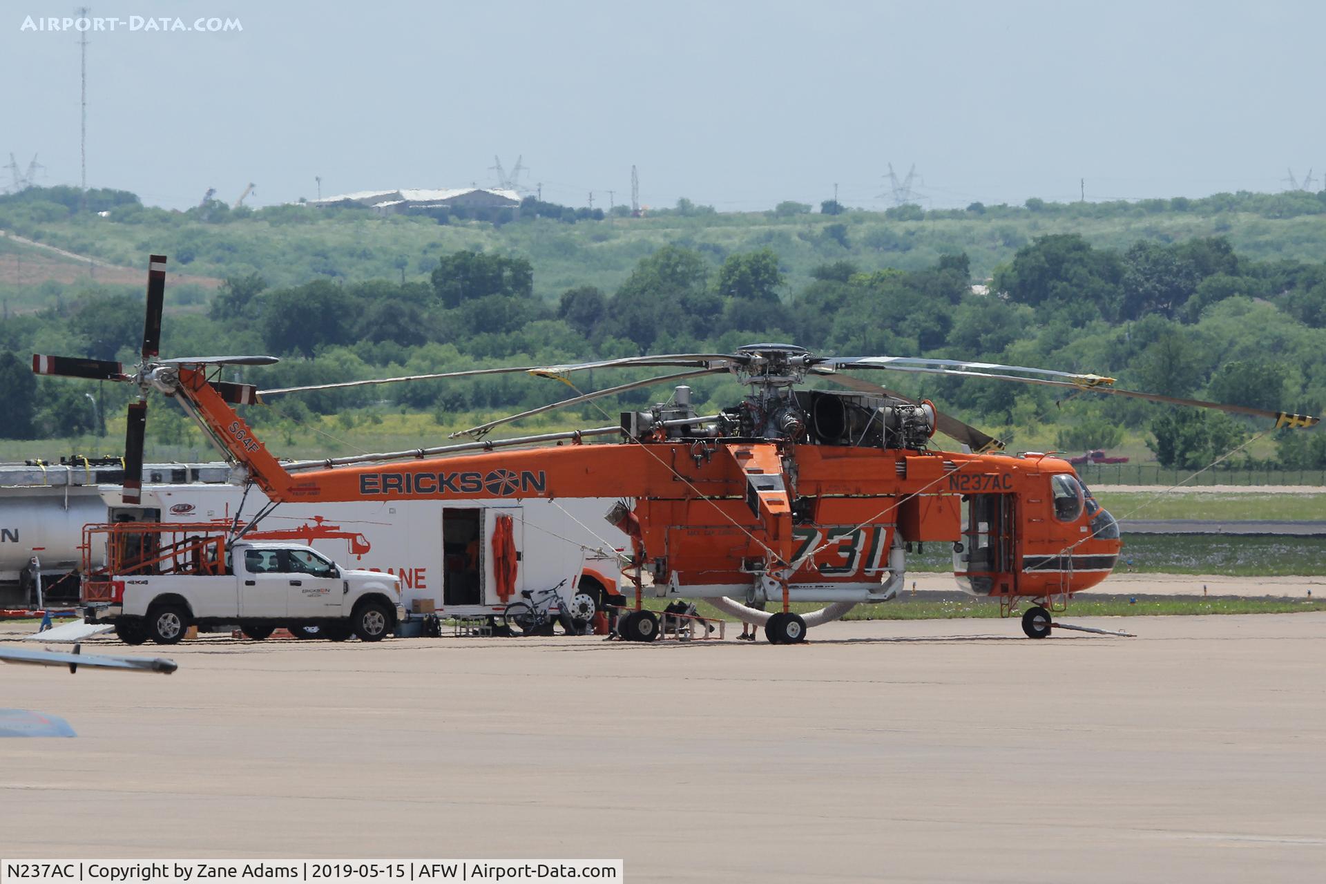 N237AC, 1970 Erickson S-64F Skycrane C/N 64095, Eirkson Skycrane at Perot Field - Fort Worth, TX