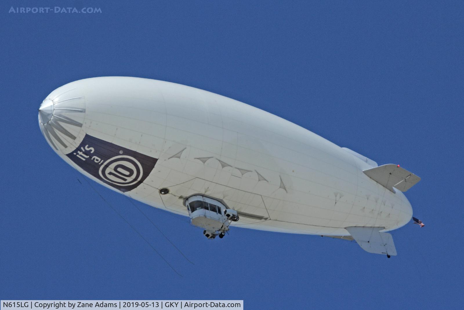 N615LG, 1997 American Blimp Corp A60R C/N 015, Blimp over Arlington, TX