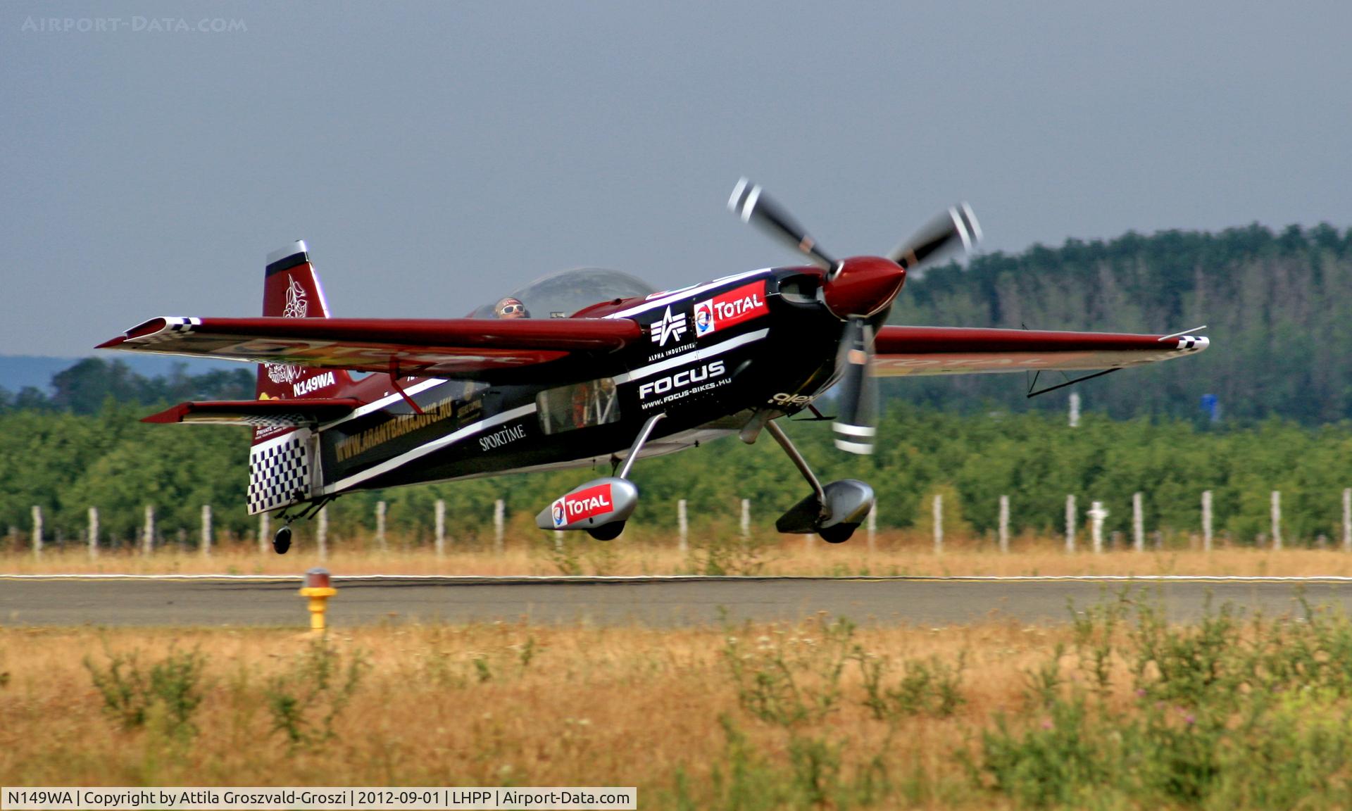 N149WA, Zivko Edge 540T C/N 2021, LHPP - Pécs-Pogány Airport, Hungary