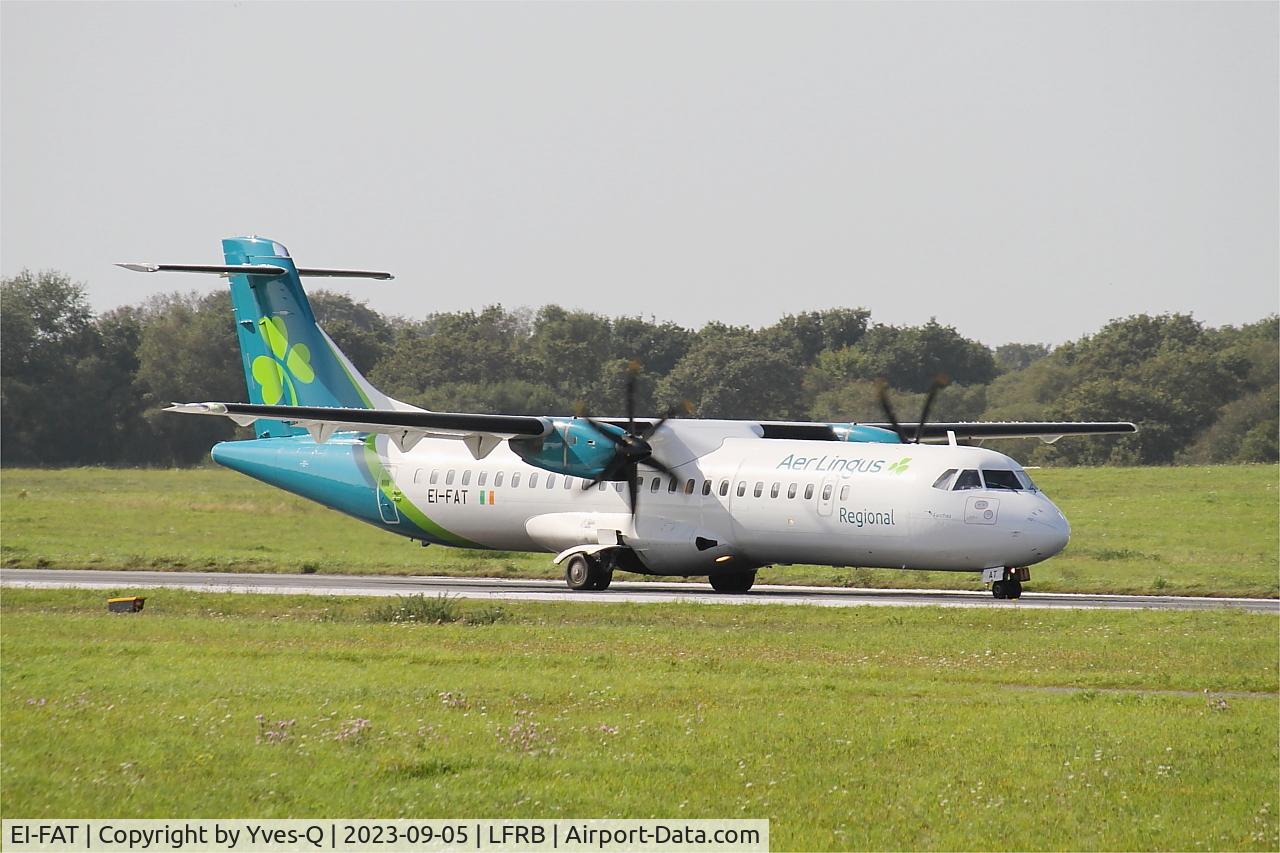 EI-FAT, 2013 ATR 72-600 (72-212A) C/N 1097, ATR 42 600, Taxiing rwy 25L, Brest-Bretagne airport (LFRB-BES)