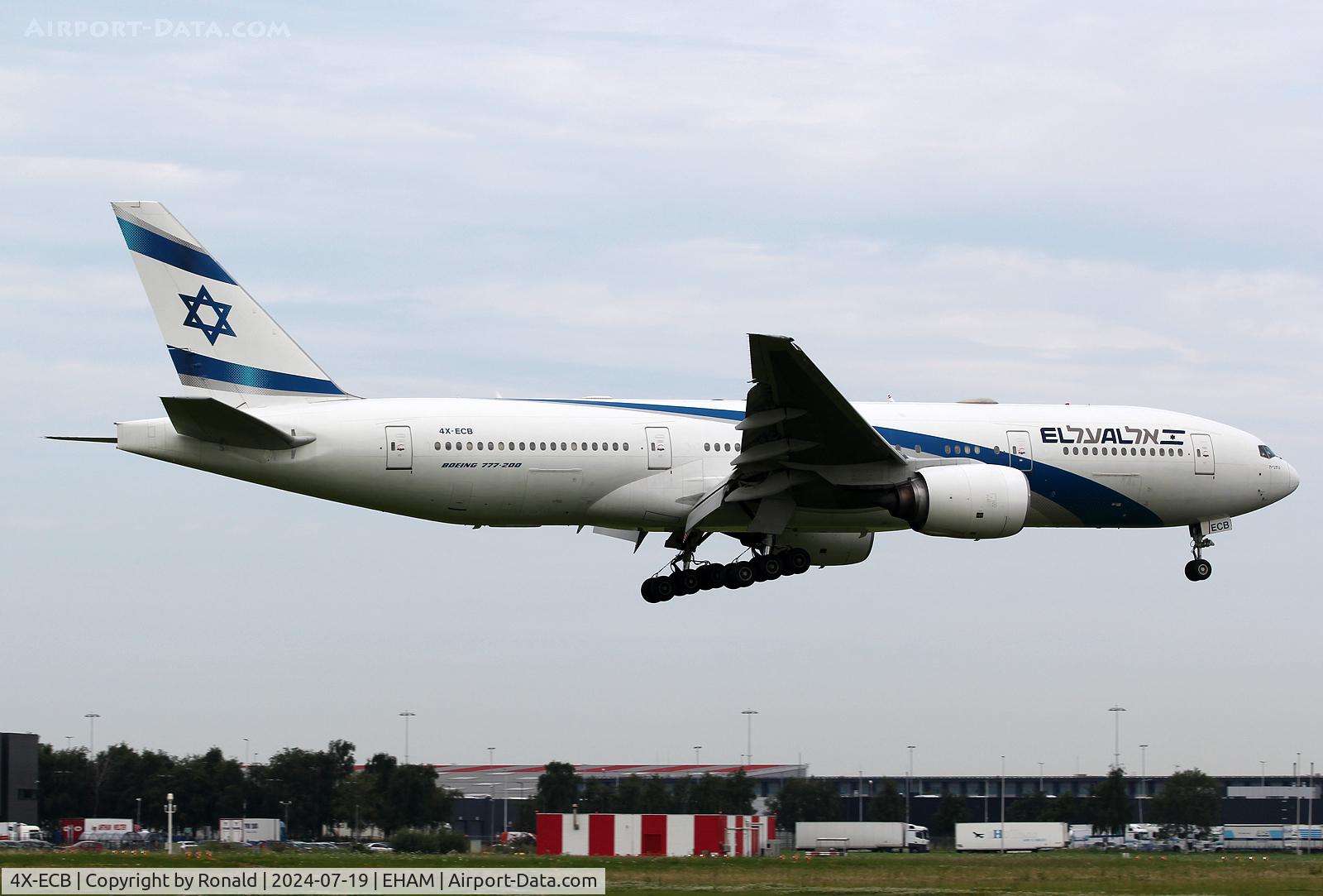 4X-ECB, 2001 Boeing 777-258/ER C/N 30832, at eham