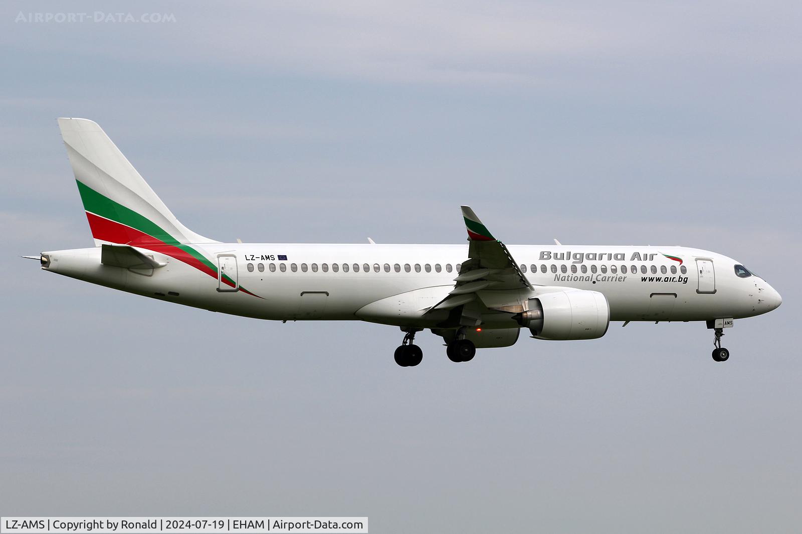 LZ-AMS, Airbus A220-371 C/N 55249, at eham