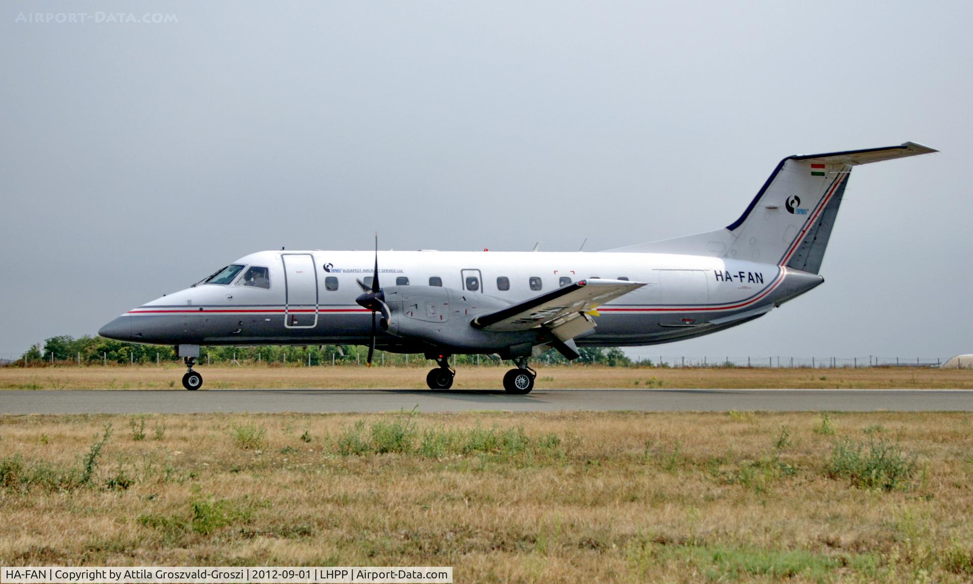 HA-FAN, 1988 Embraer EMB-120ER Brasilia C/N 120104, LHPP - Pécs-Pogány Airport, Hungary