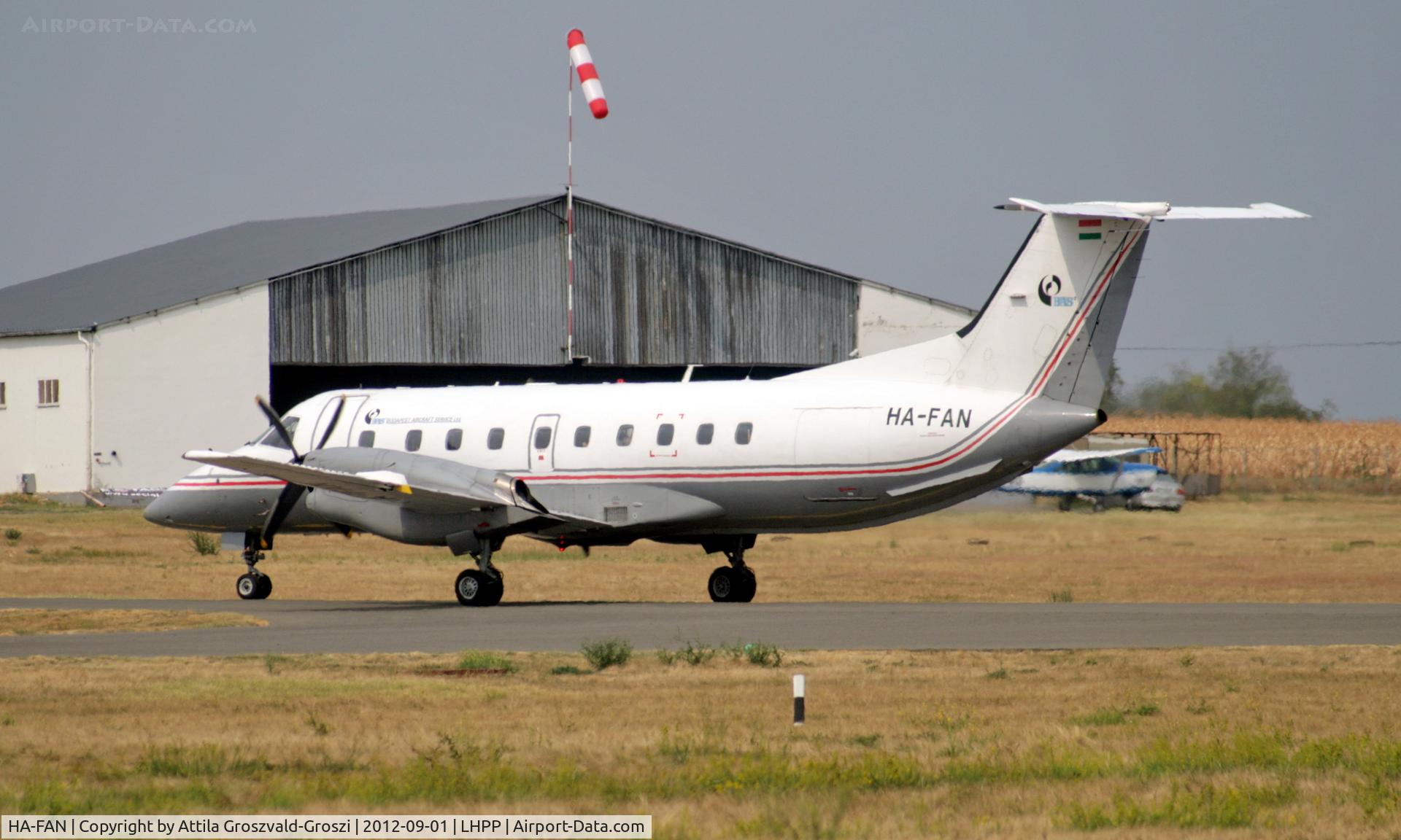 HA-FAN, 1988 Embraer EMB-120ER Brasilia C/N 120104, LHPP - Pécs-Pogány Airport, Hungary