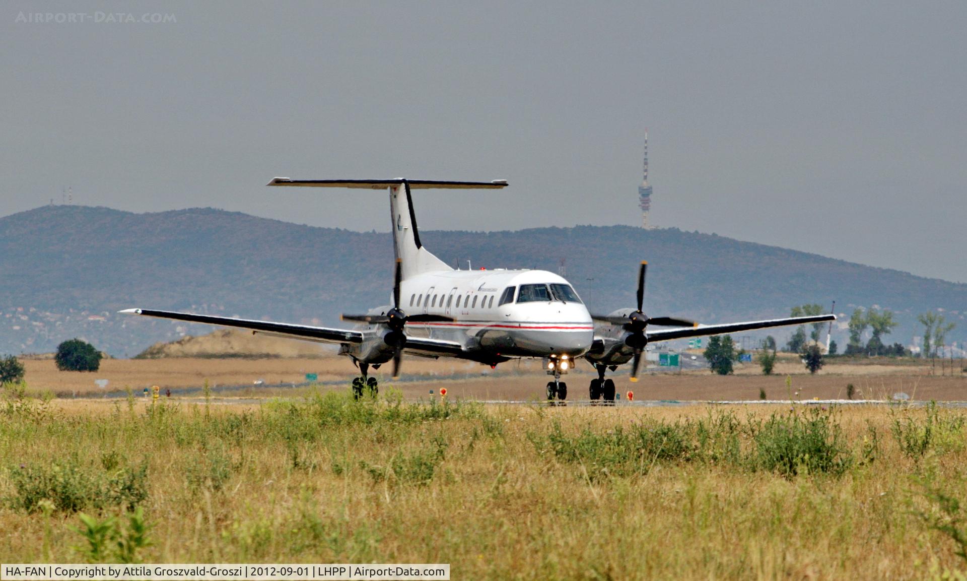 HA-FAN, 1988 Embraer EMB-120ER Brasilia C/N 120104, LHPP - Pécs-Pogány Airport, Hungary