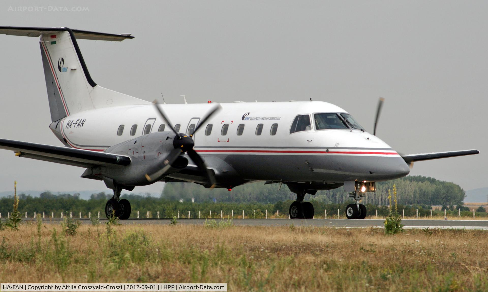 HA-FAN, 1988 Embraer EMB-120ER Brasilia C/N 120104, LHPP - Pécs-Pogány Airport, Hungary