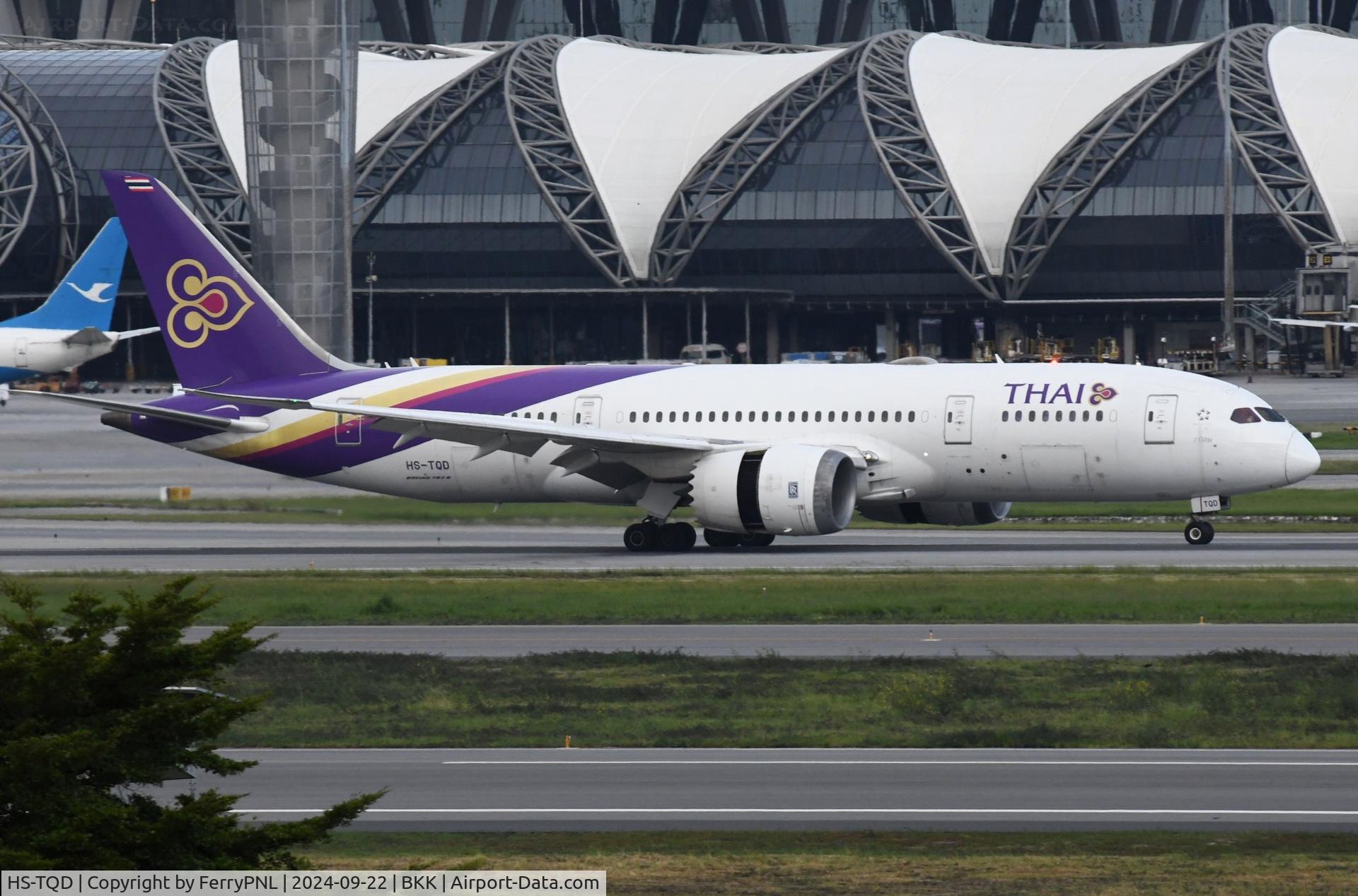 HS-TQD, 2014 Boeing 787-8 Dreamliner C/N 35320, Thai B788 arriving