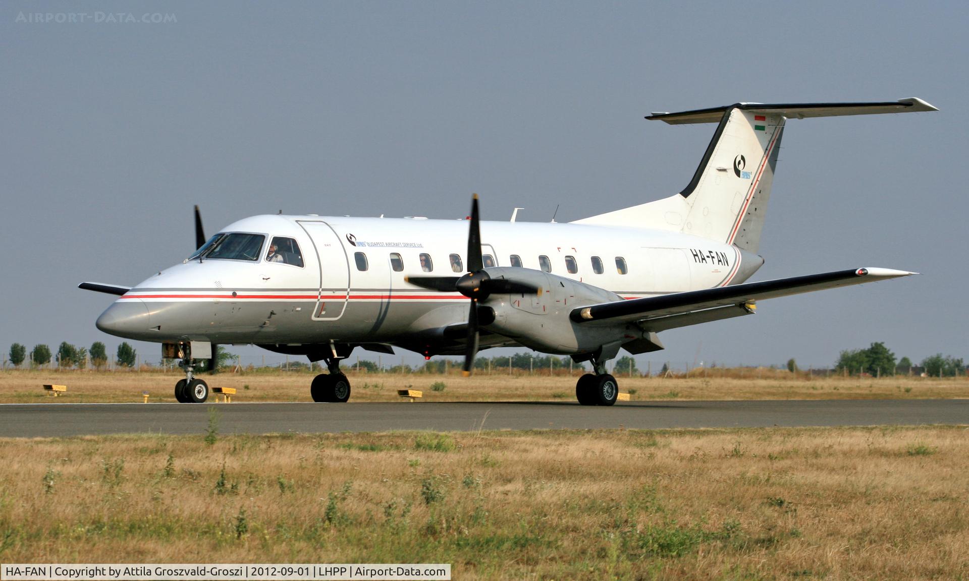 HA-FAN, 1988 Embraer EMB-120ER Brasilia C/N 120104, LHPP - Pécs-Pogány Airport, Hungary