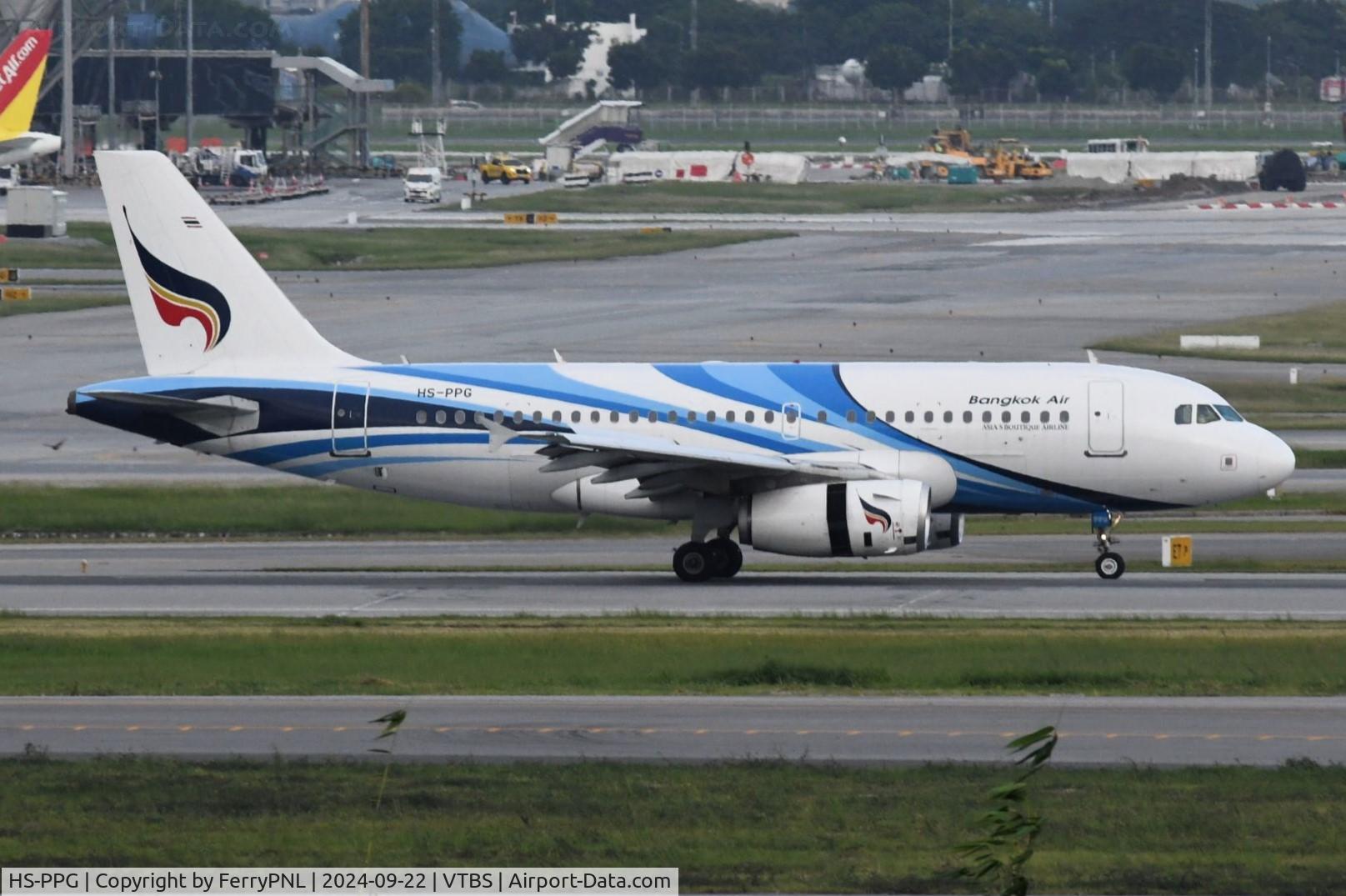 HS-PPG, 2005 Airbus A319-132 C/N 2664, Bangkok A319 back home.