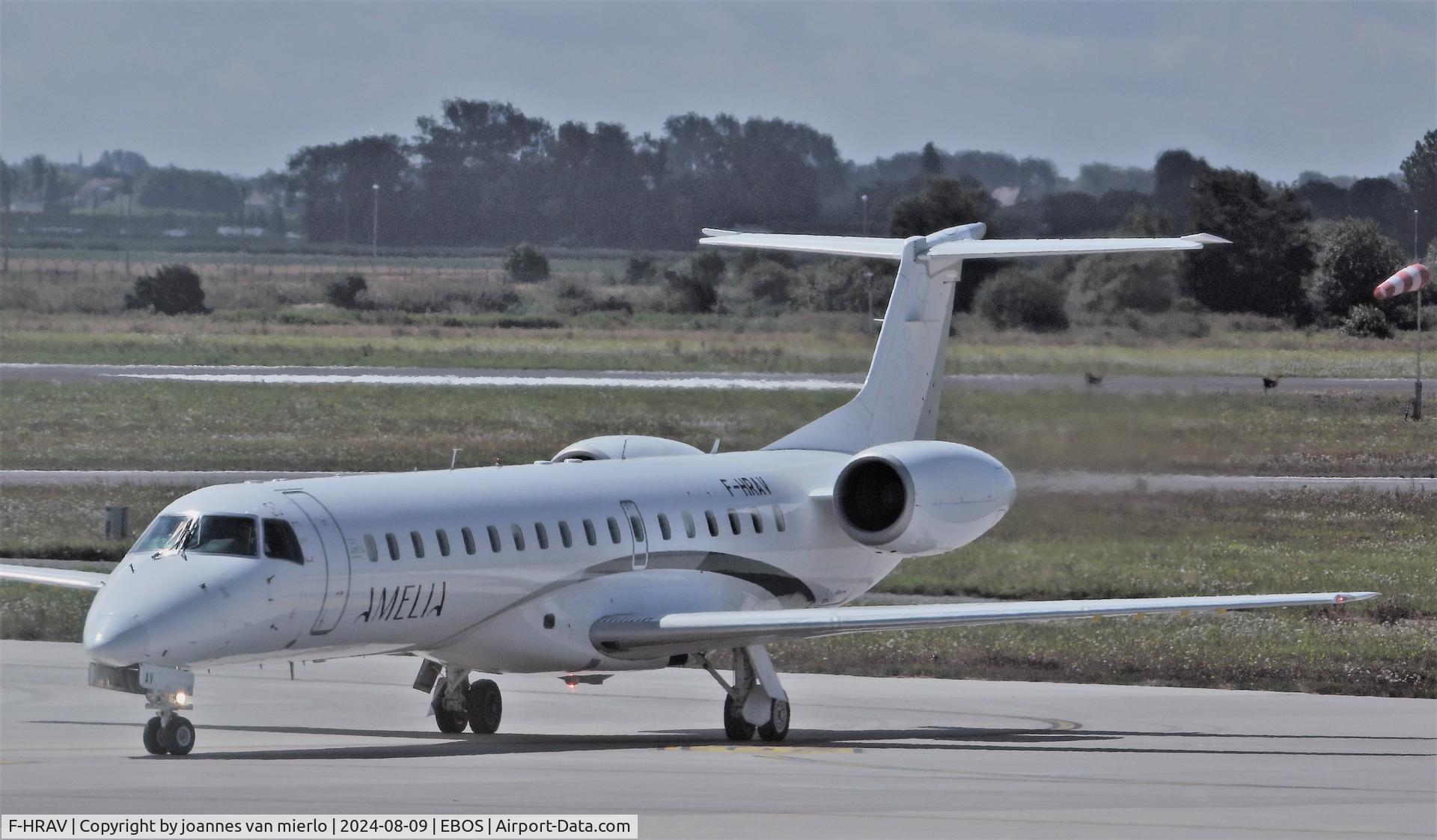F-HRAV, 1999 Embraer ERJ-145LU (EMB-145LU) C/N 145147, Ostend
