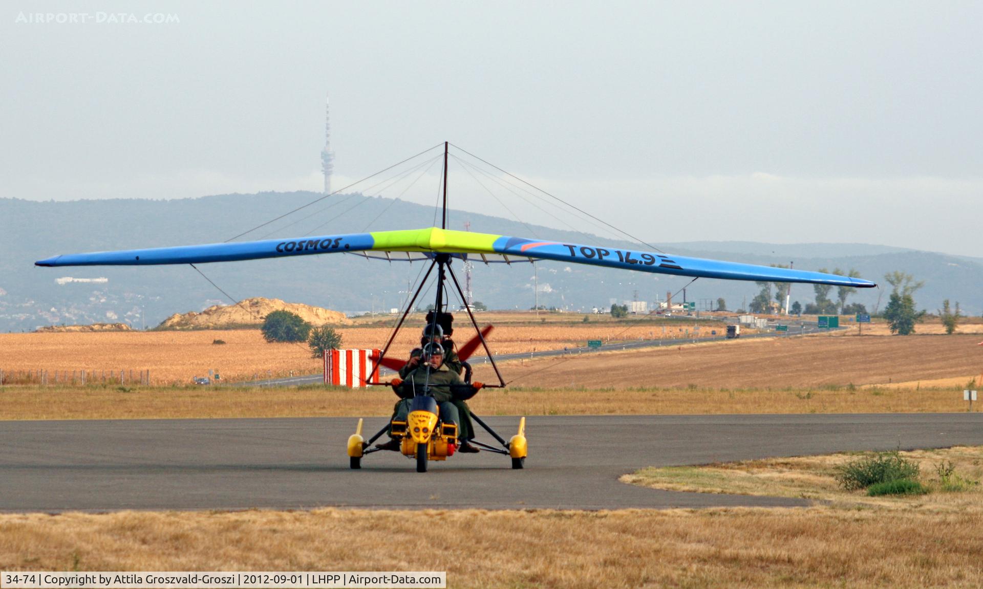 34-74, Cosmos Phase III / Top 14.9, LHPP - Pécs-Pogány Airport, Hungary
