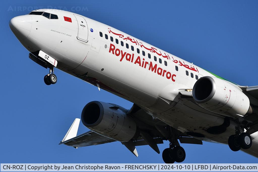 CN-ROZ, 2010 Boeing 737-8B6 C/N 33071, Casablanca (CMN)	Bordeaux (BOD)	AT792
