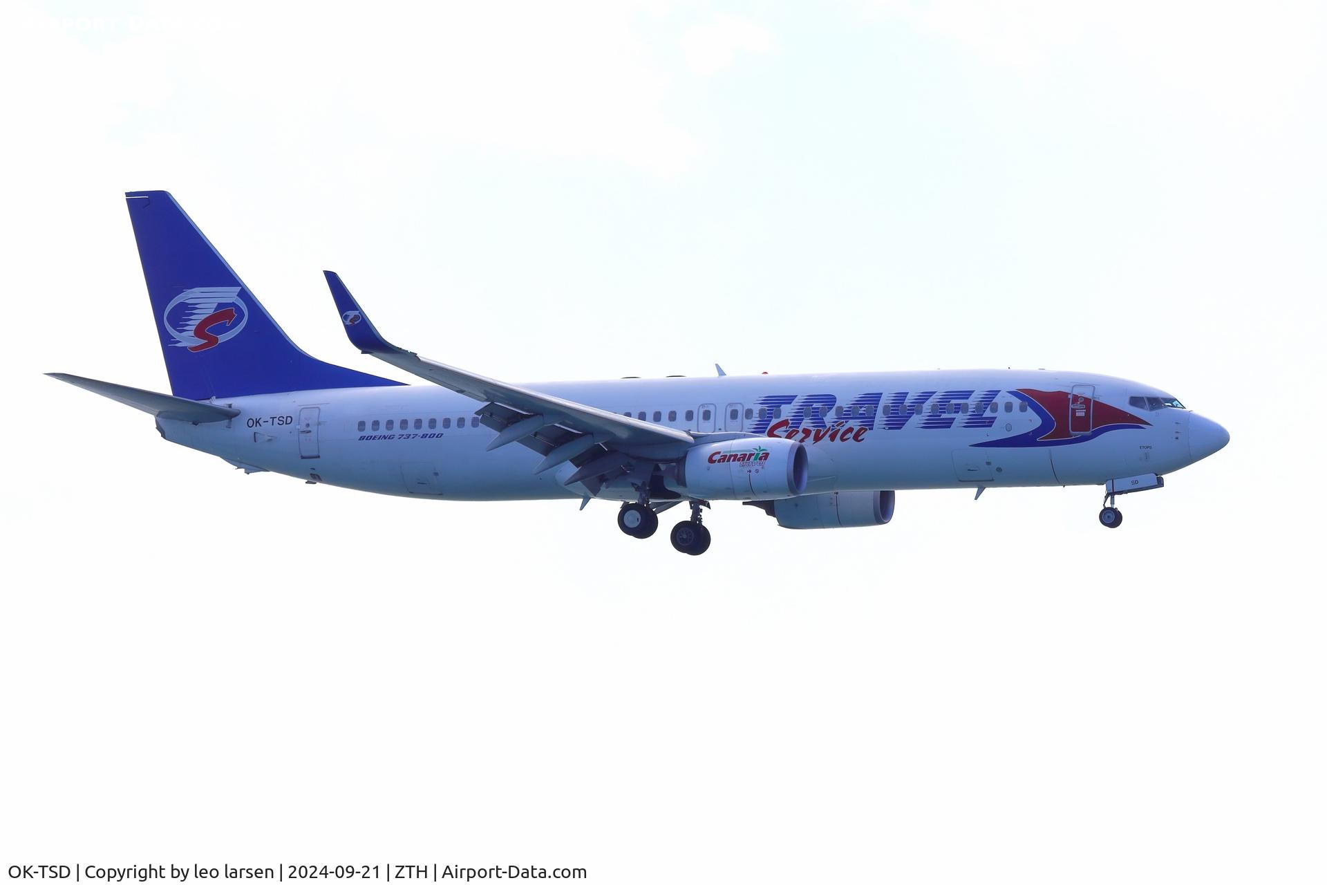 OK-TSD, 2014 Boeing 737-8Q8 C/N 41795, Zakynthos 21.9.2024