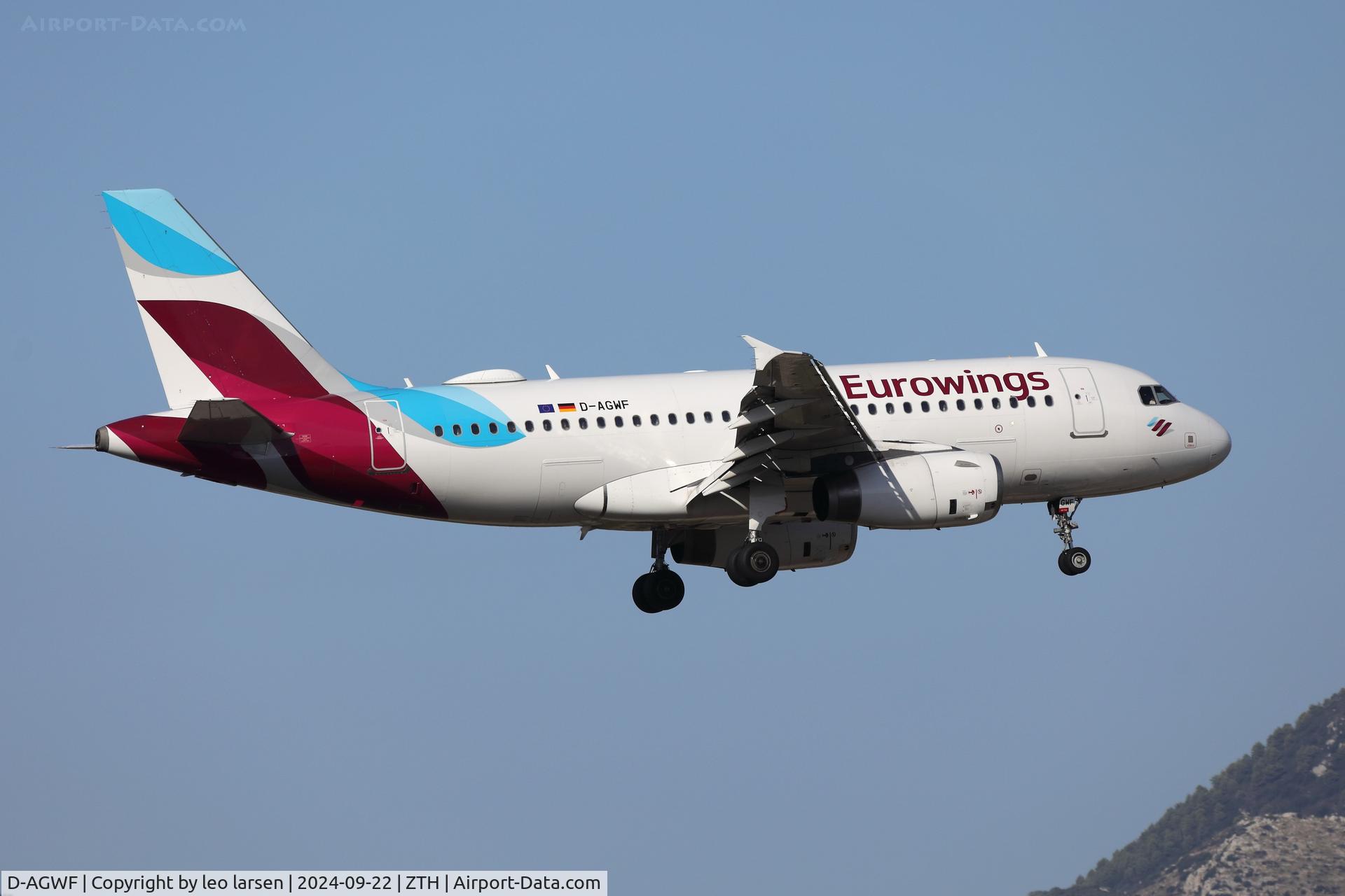 D-AGWF, 2007 Airbus A319-132 C/N 3172, Zakynthos 22.9.2024