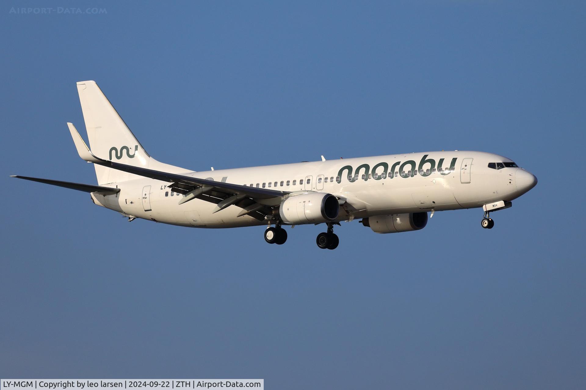 LY-MGM, 2007 Boeing 737-8EH C/N 34274, Zakynthos 22.9.2024