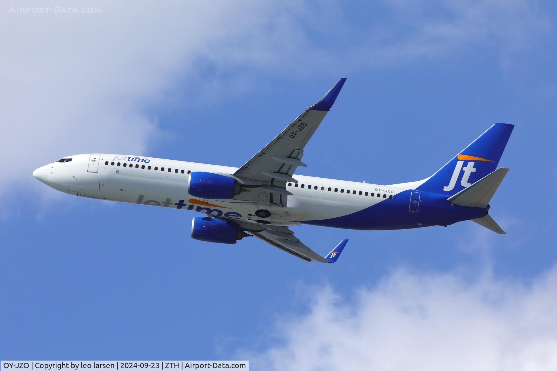 OY-JZO, 2013 Boeing 737-8U3 C/N 38072, Zakynthos 23.9.2024