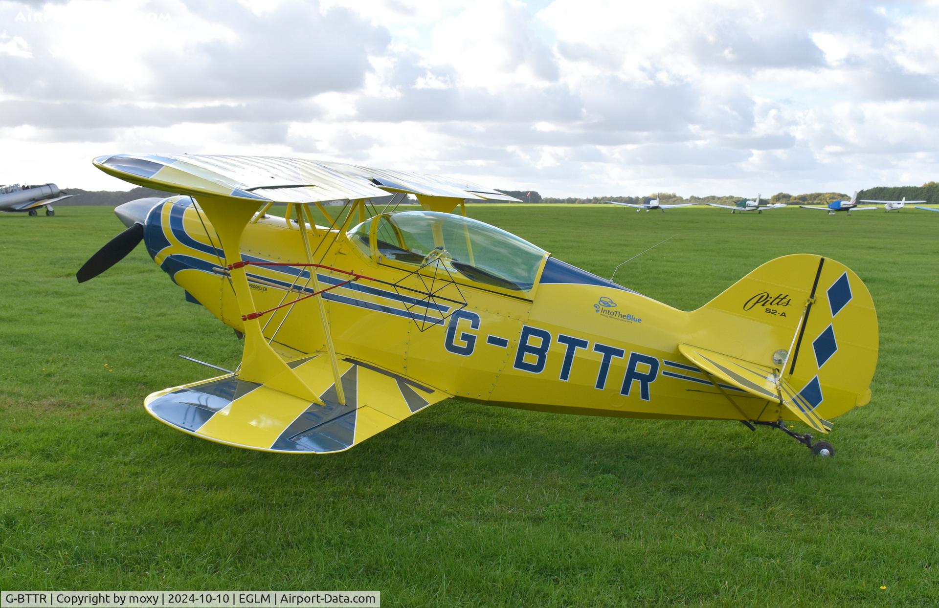 G-BTTR, 1979 Aerotek Pitts S-2A Special C/N 2208, Aerotek Pitts S-2A at White Waltham. Ex N38MP