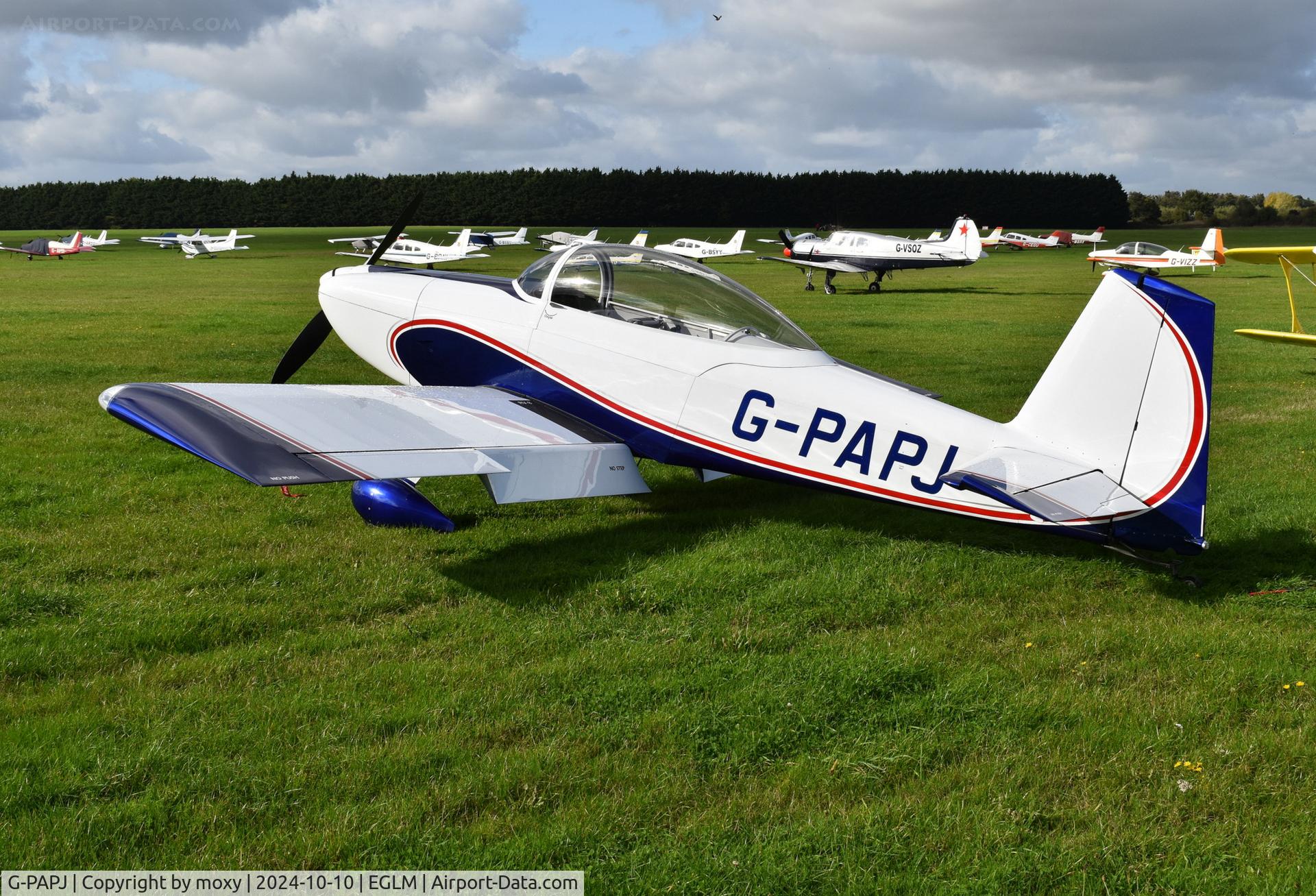 G-PAPJ, 2018 Vans RV-8 C/N LAA 303-15240, Vans RV-8 at White Waltham.