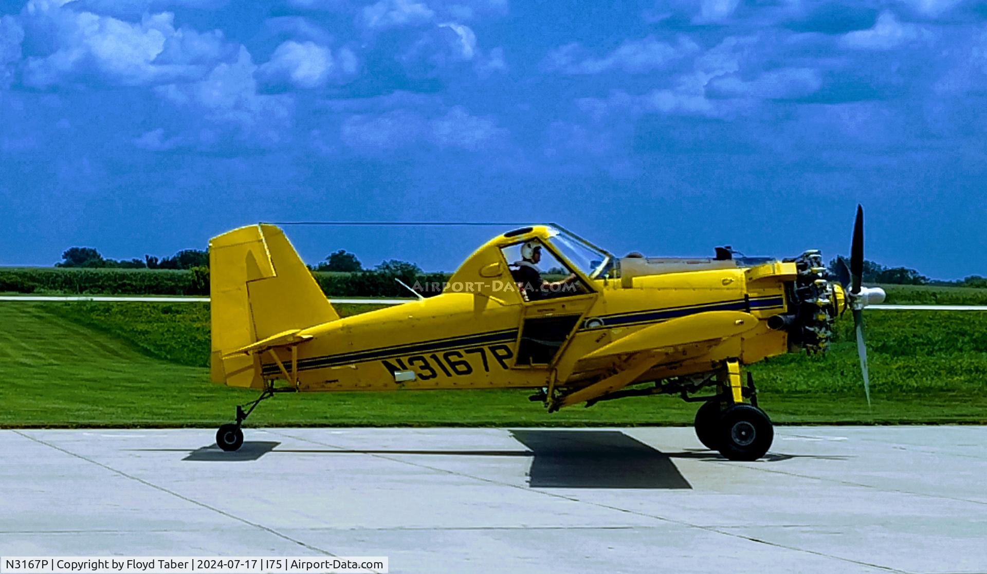 N3167P, 1984 Air Tractor Inc AT-301 C/N 301-0553, Coming in for more load