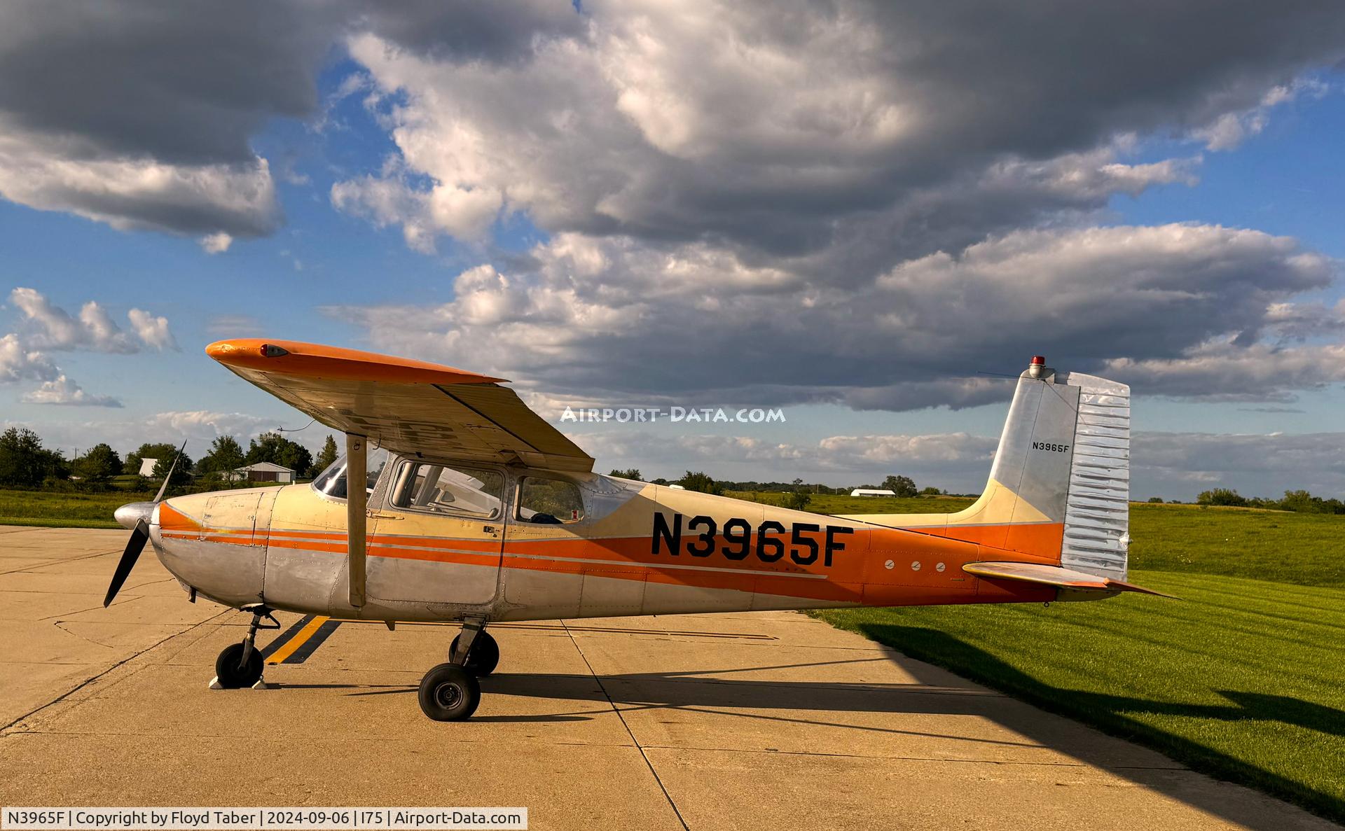 N3965F, 1958 Cessna 172 C/N 36865, Out doing pilot training today
