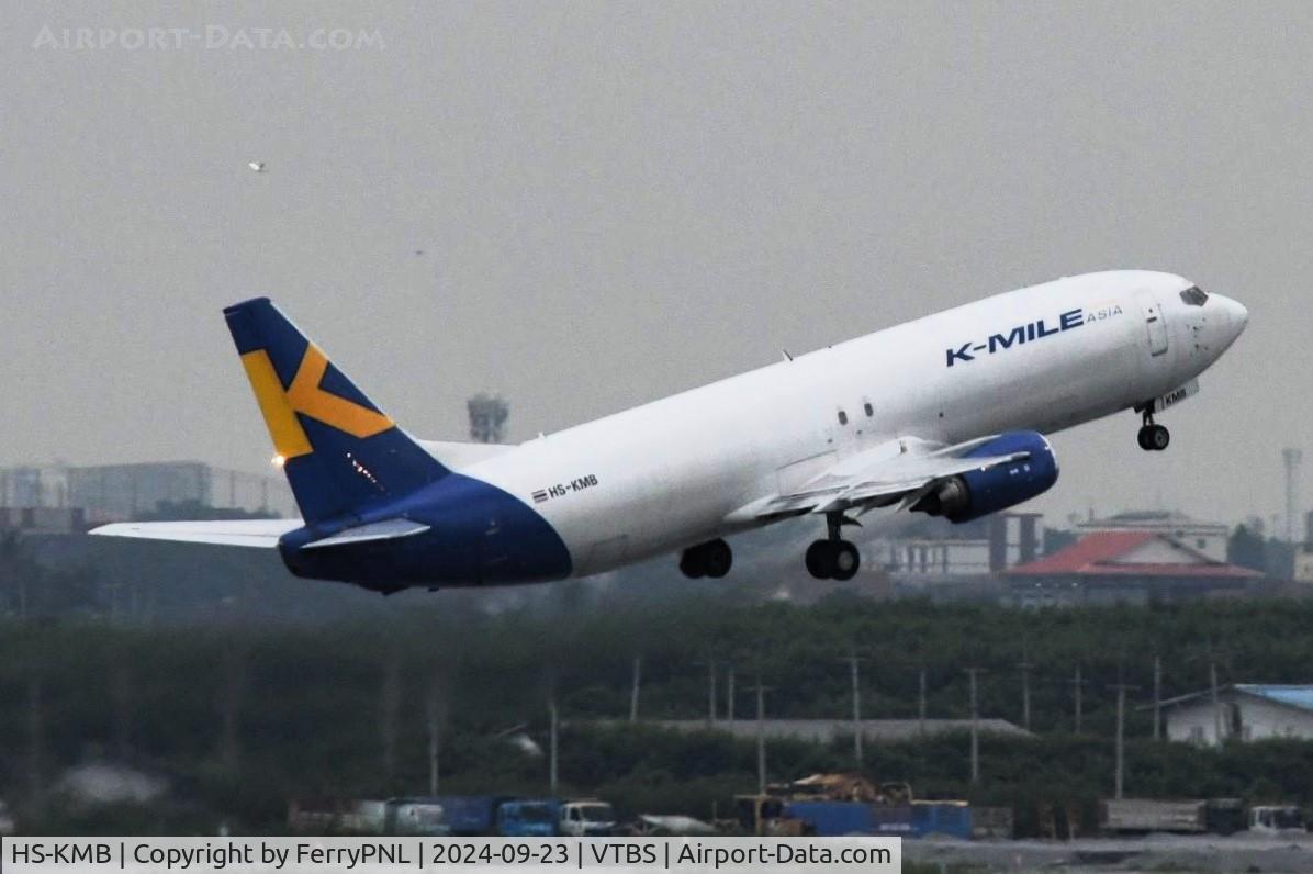 HS-KMB, 1979 Boeing 737-43Q/F C/N 29000, K-Mile B734F lifting-off