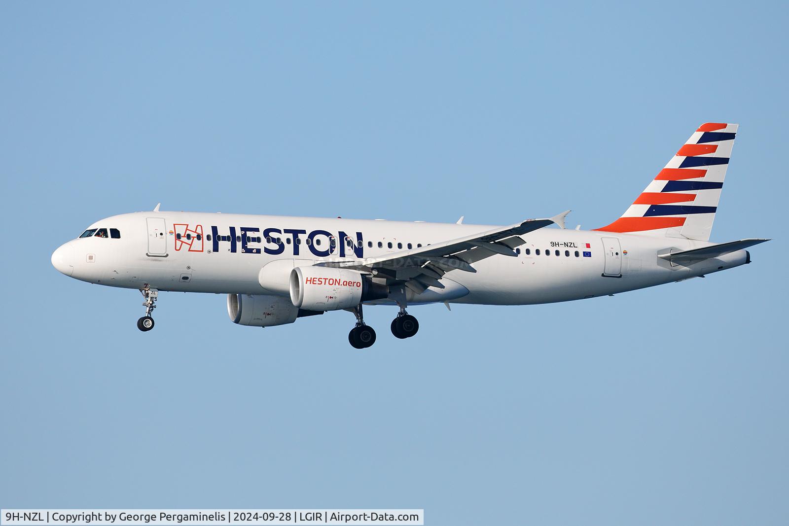 9H-NZL, 2005 Airbus A320-214 C/N 2388, Short final to runway 27.
