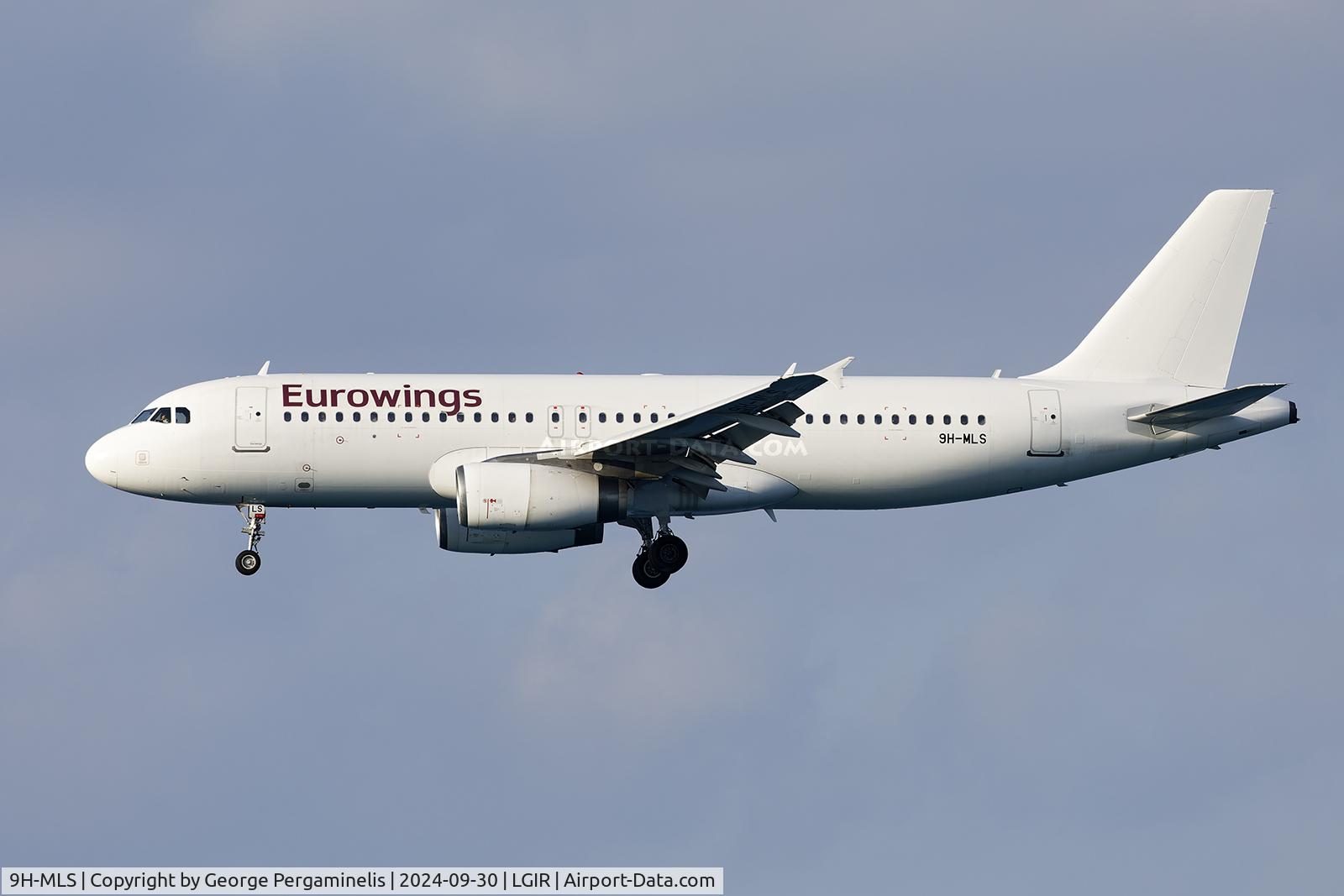 9H-MLS, 2010 Airbus A320-232 C/N 4308, Short final to runway 27.