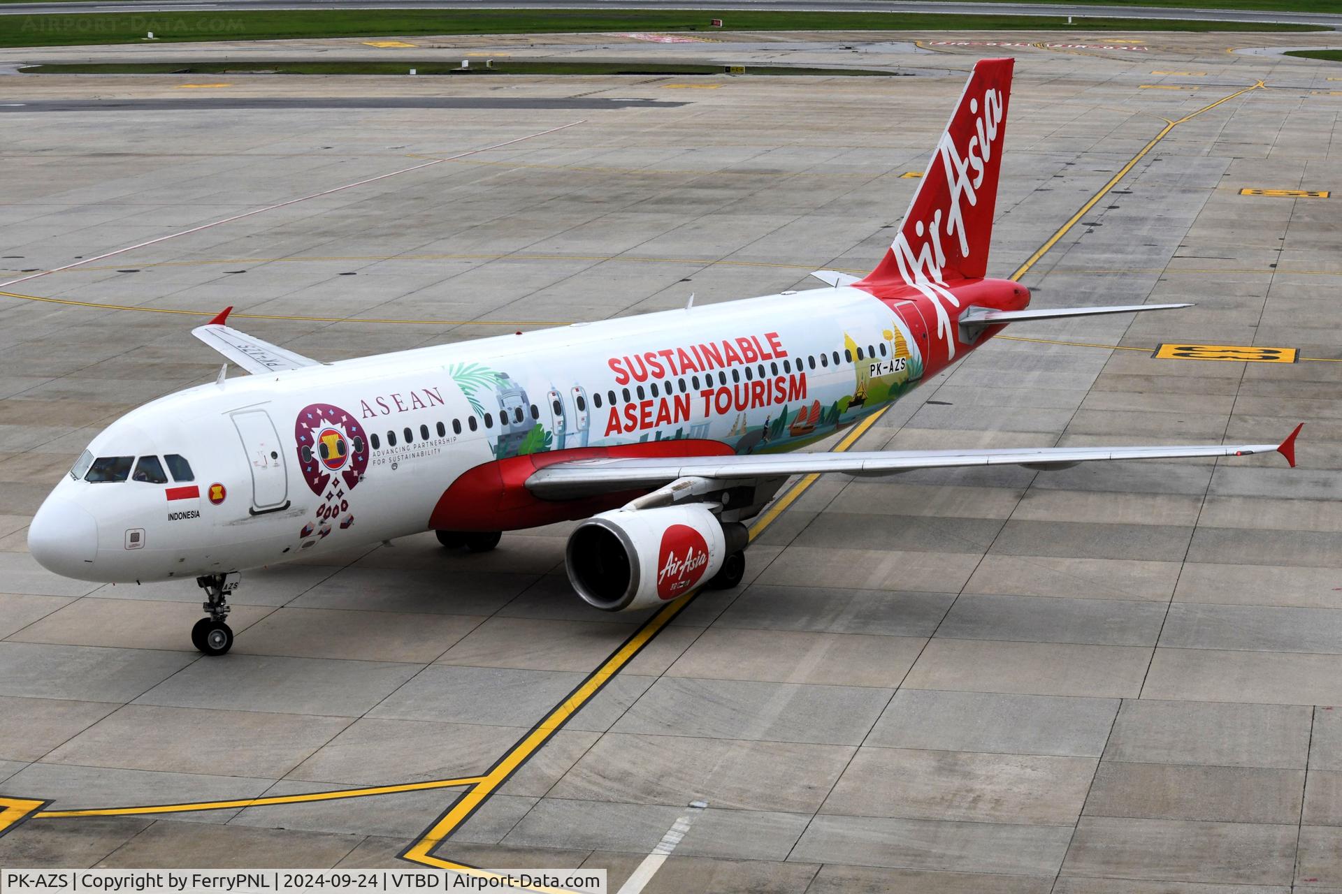 PK-AZS, 2008 Airbus A320-216 C/N 3610, Air Asia #20 heading for its gate