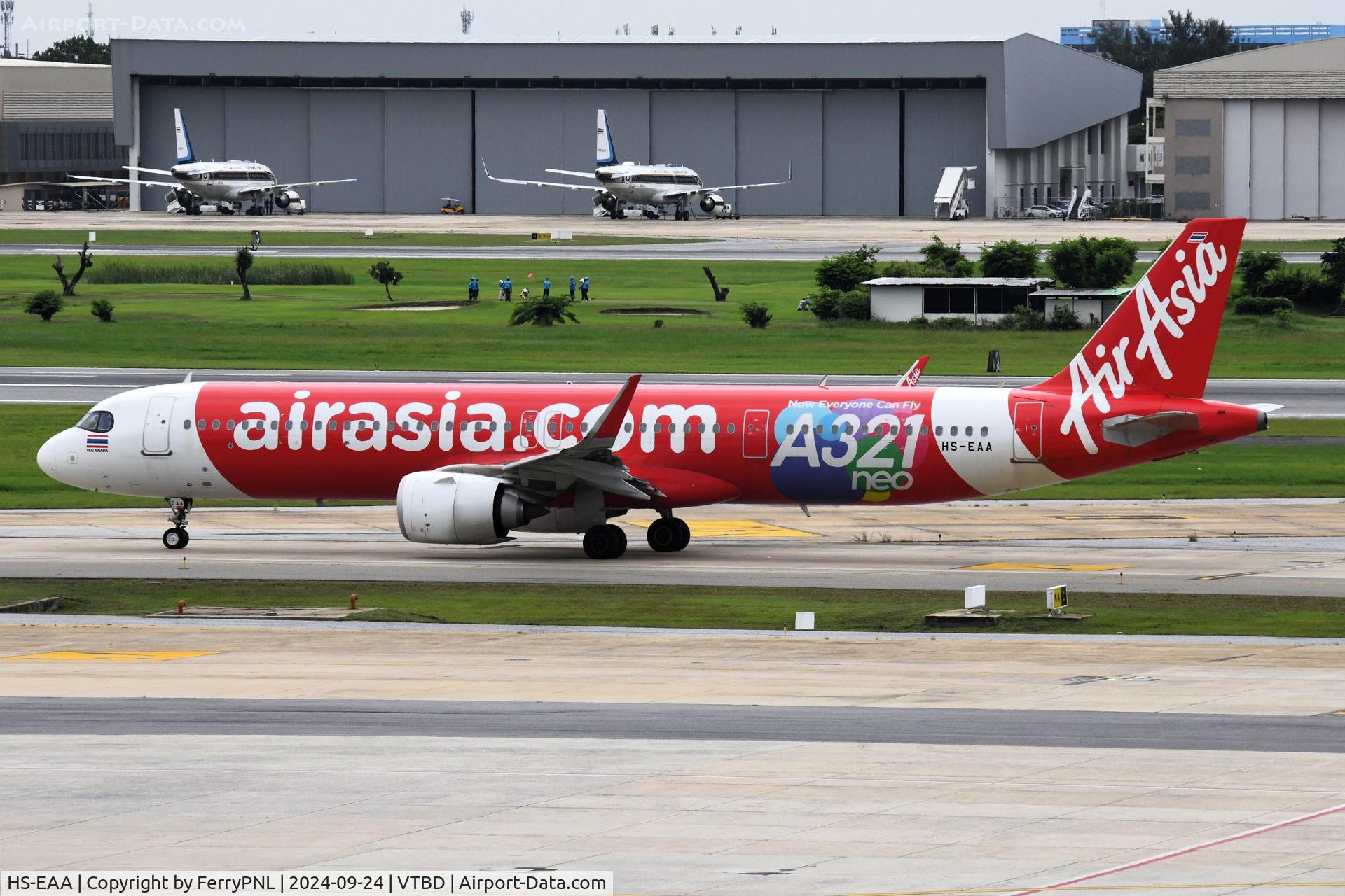 HS-EAA, 2019 Airbus A321-251NX C/N 9217, Air Asia A321N taxying for departure