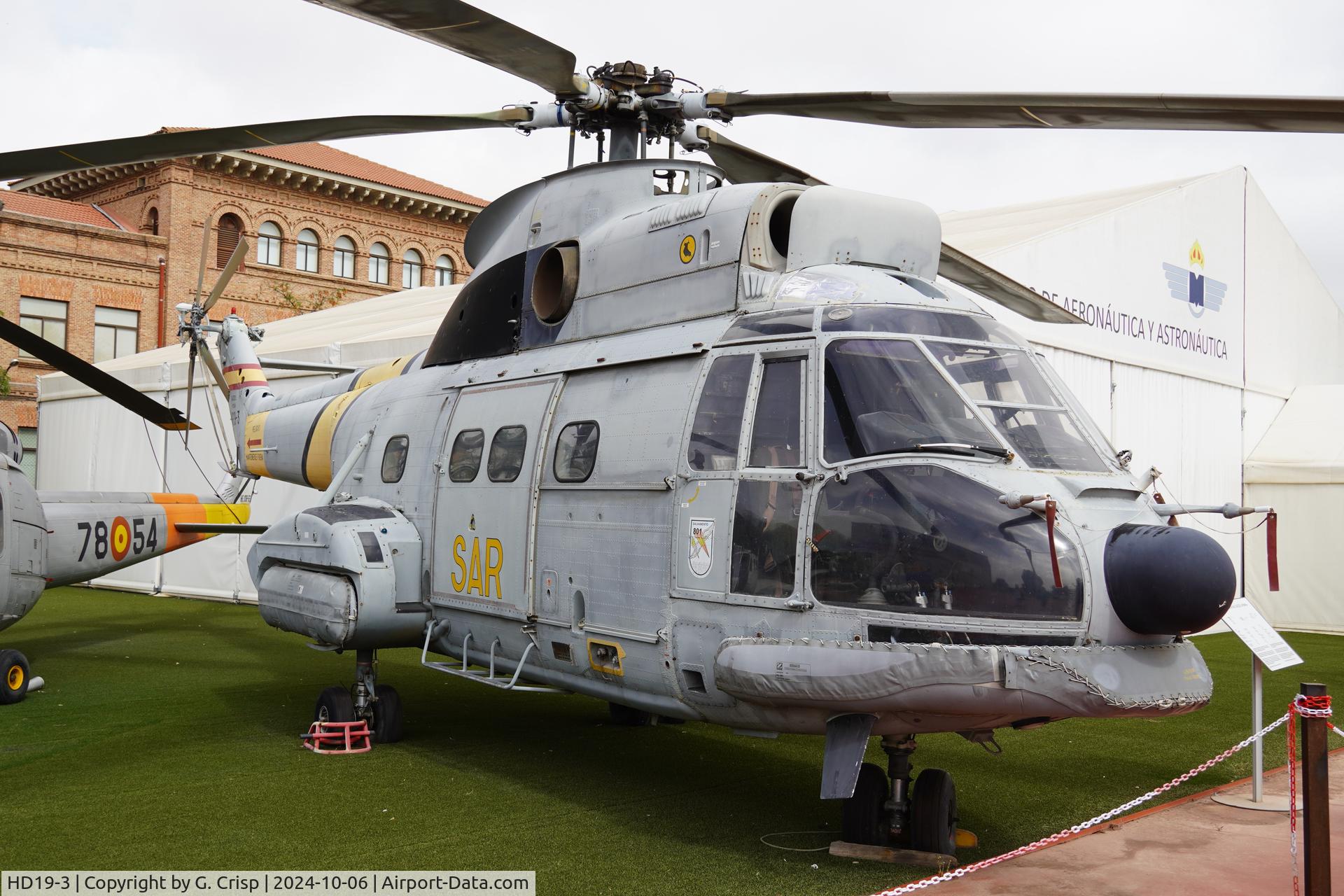 HD19-3, Aérospatiale SA-330L Puma C/N 1254, Museo del Aire y del Espacio, Cuatro Vientos, Madrid, Spain