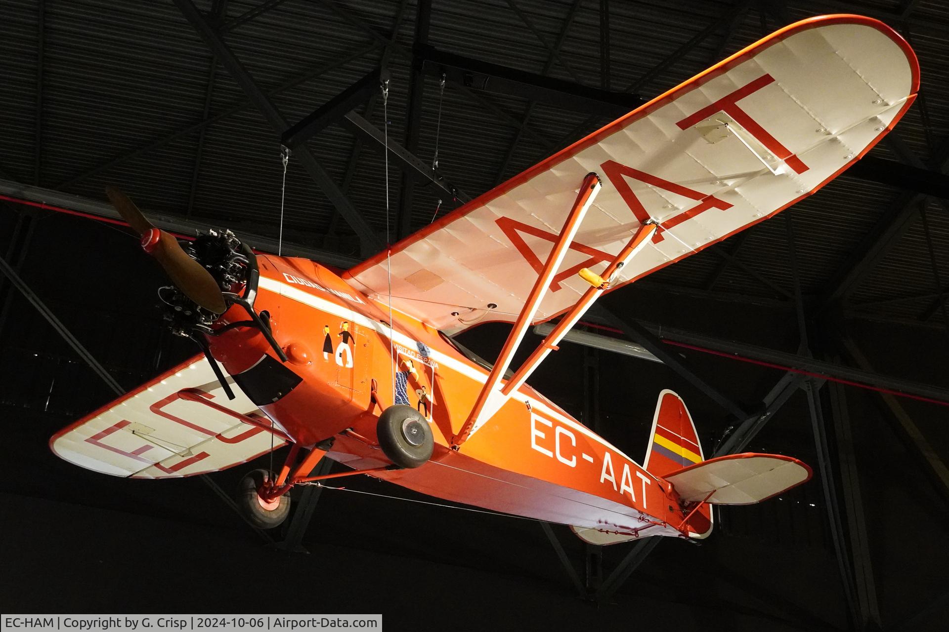 EC-HAM, 1932 Comper CLA-7 Swift C/N S32/5, Museo del Aire y del Espacio, Cuatro Vientos, Madrid, Spain