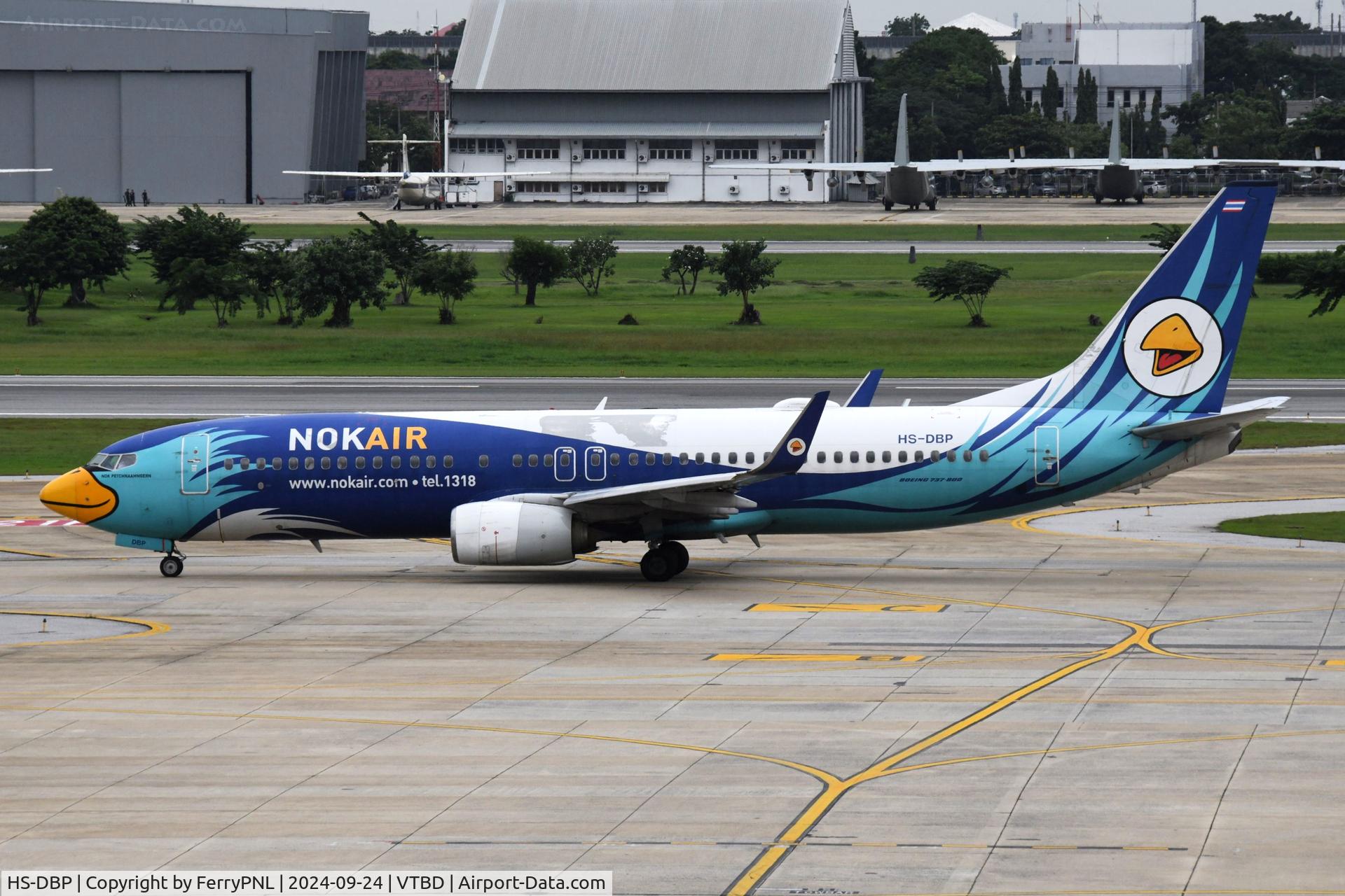 HS-DBP, 2014 Boeing 737-8FZ C/N 39336, Nol Air B738 departing its base