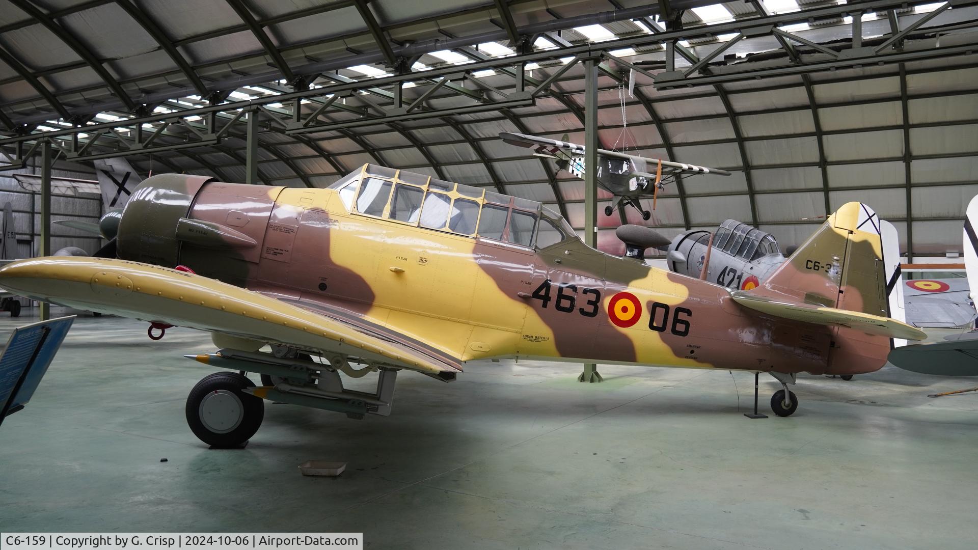 C6-159, North American SNJ-4 Texan C/N 88-13578, Museo del Aire y del Espacio, Cuatro Vientos, Madrid, Spain. Marked as C6-35.