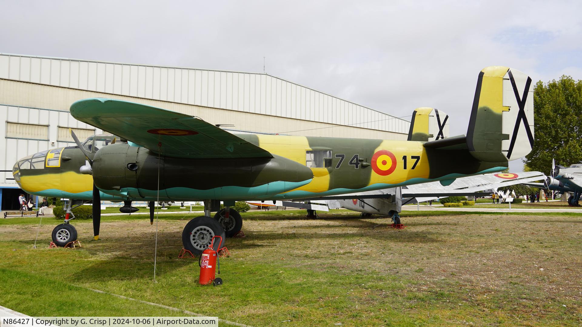 N86427, 1941 North American TB-25N Mitchell C/N 108-32396, Museo del Aire y del Espacio, Cuatro Vientos, Madrid, Spain