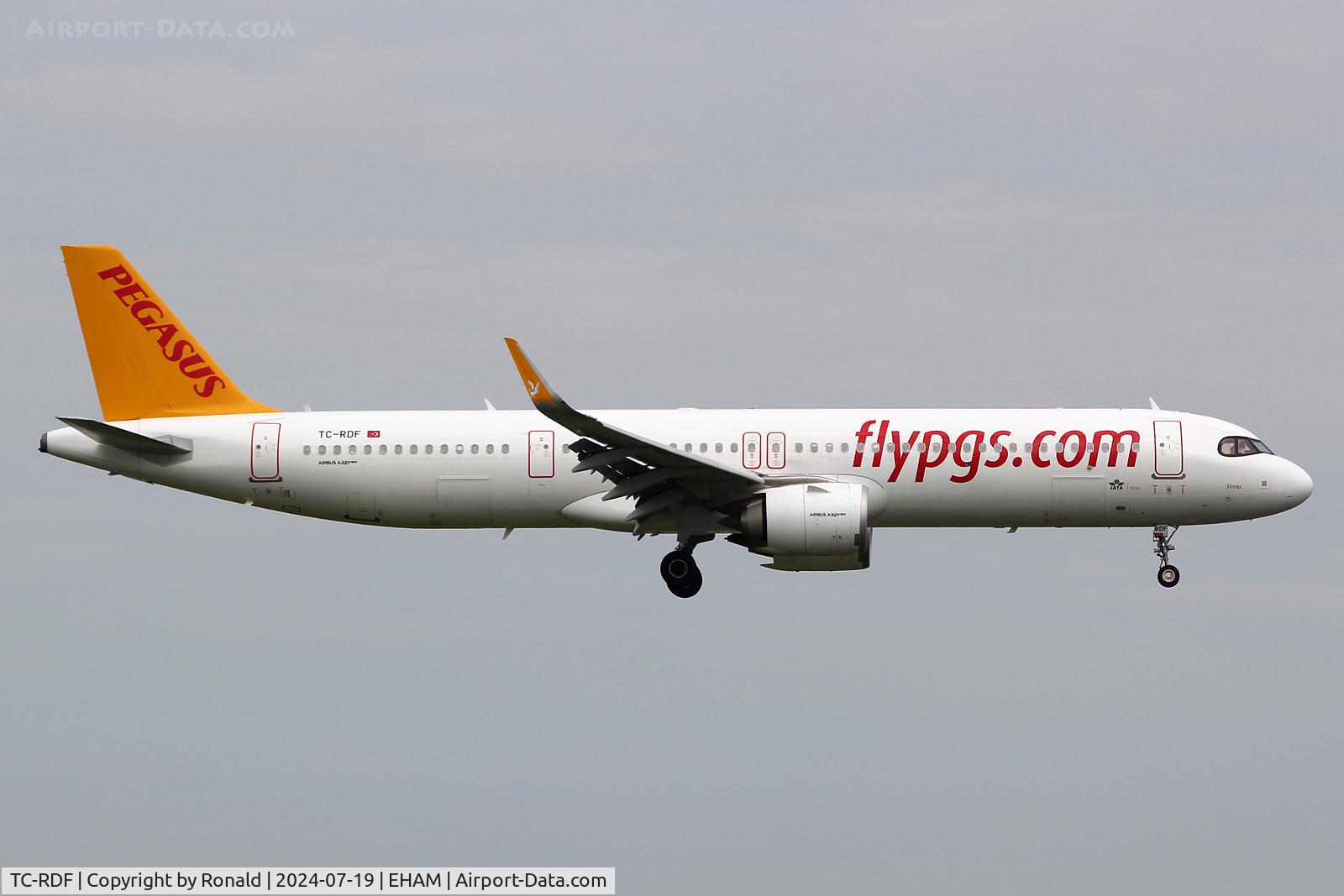 TC-RDF, 2023 Airbus A321-251NX C/N 11225, at eham