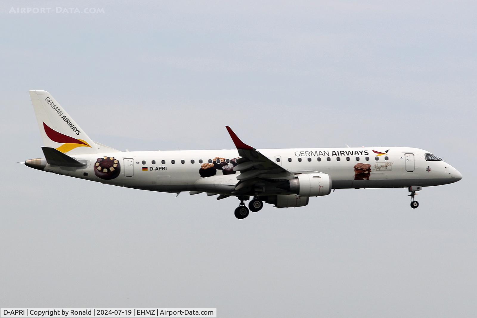 D-APRI, 2008 Embraer 190LR (ERJ-190-100LR) C/N 19000178, at ehmz