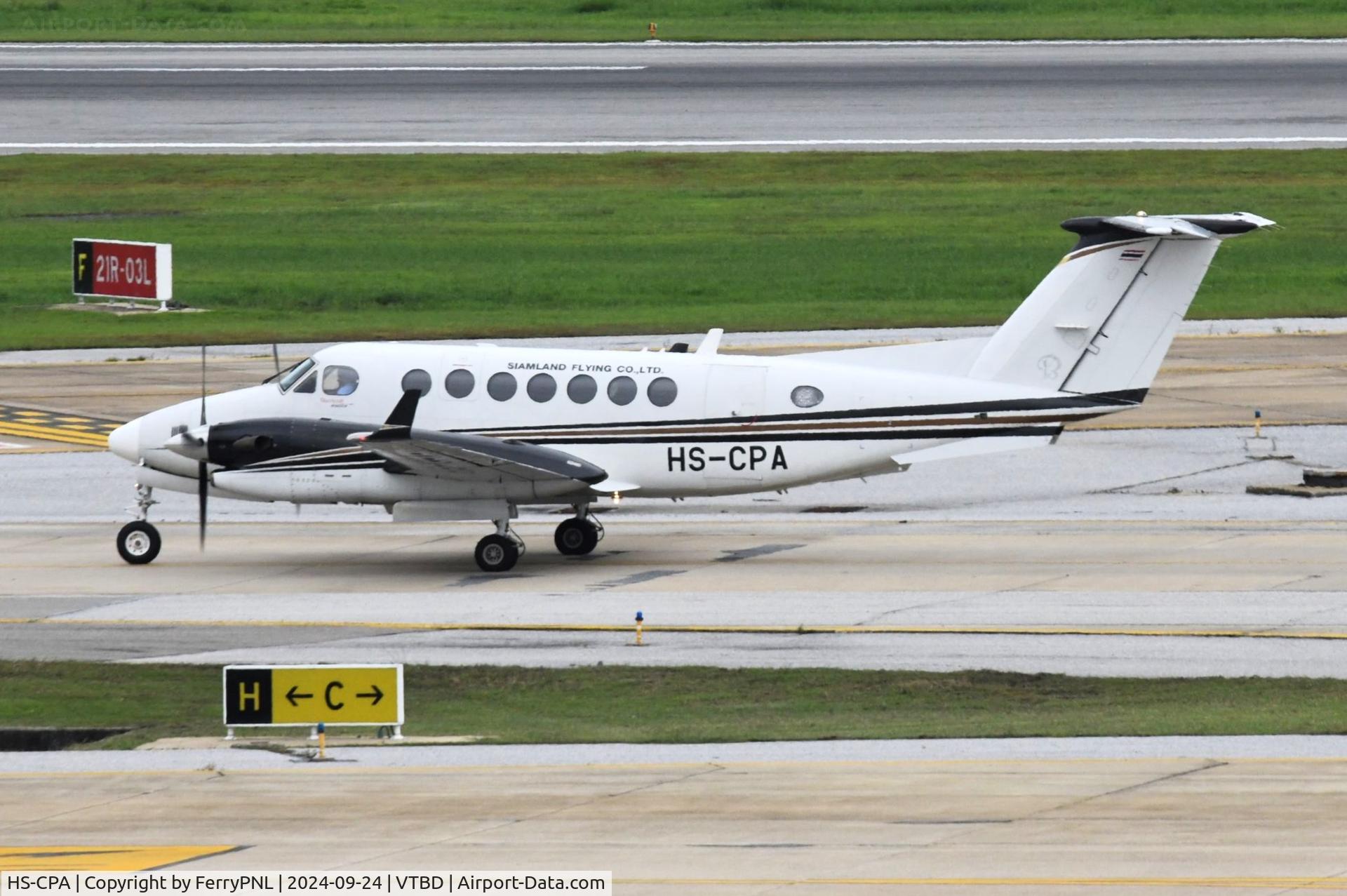 HS-CPA, 2008 Hawker Beechcraft 350 King Air (B300) C/N FL-590, Siam Land Flying Company Be350 taxying for departure