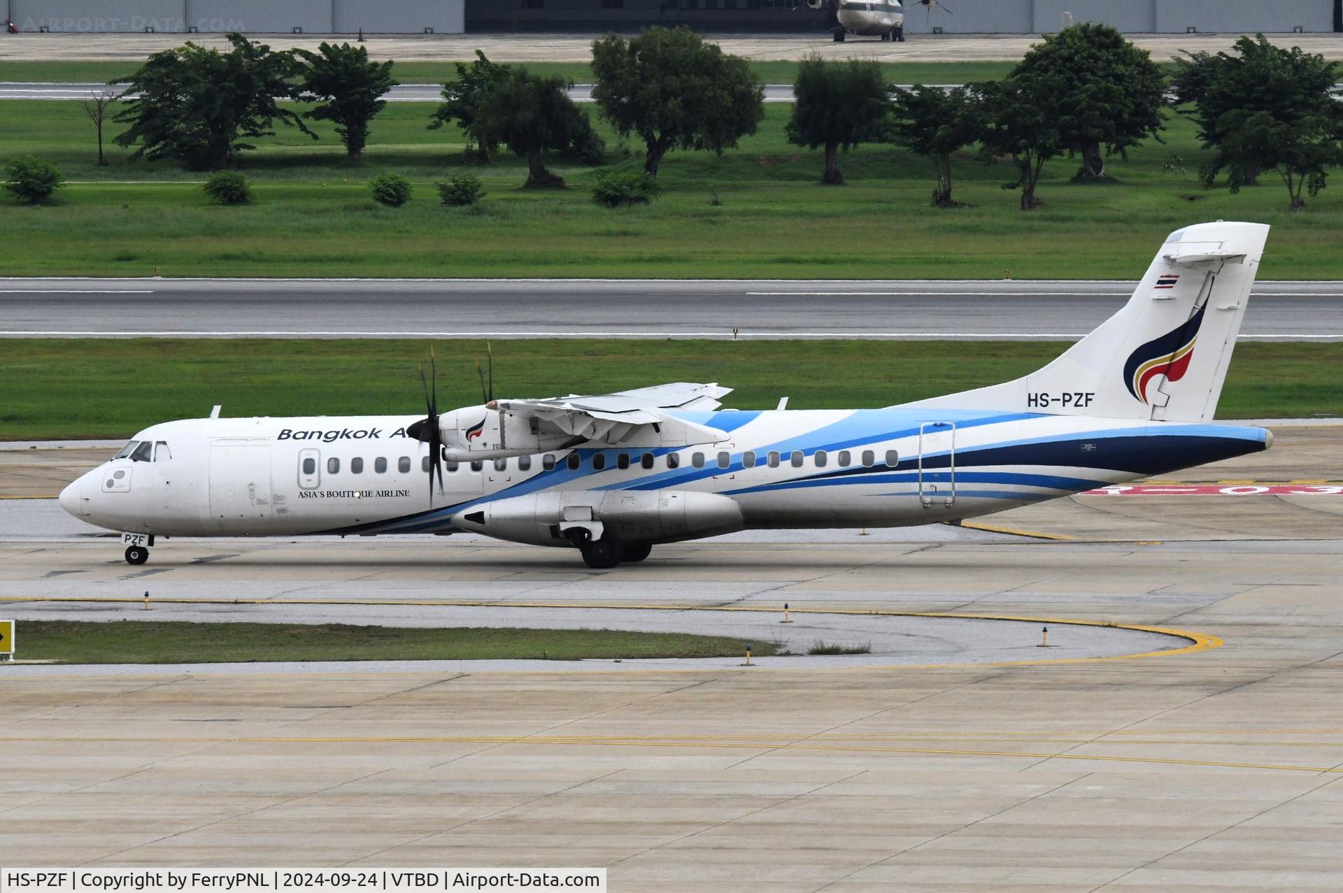 HS-PZF, 2016 ATR 72-600 (72-212A) C/N 1320, Bangkok Airways ATR72 taxying past