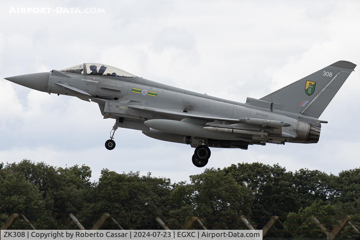 ZK308, 2009 Eurofighter EF-2000 Typhoon FGR4 C/N BS059, Coningsby