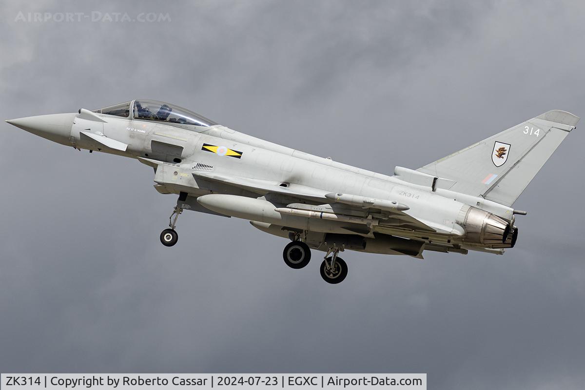 ZK314, 2011 Eurofighter EF-2000 Typhoon FGR4 C/N BS071/285, Coningsby