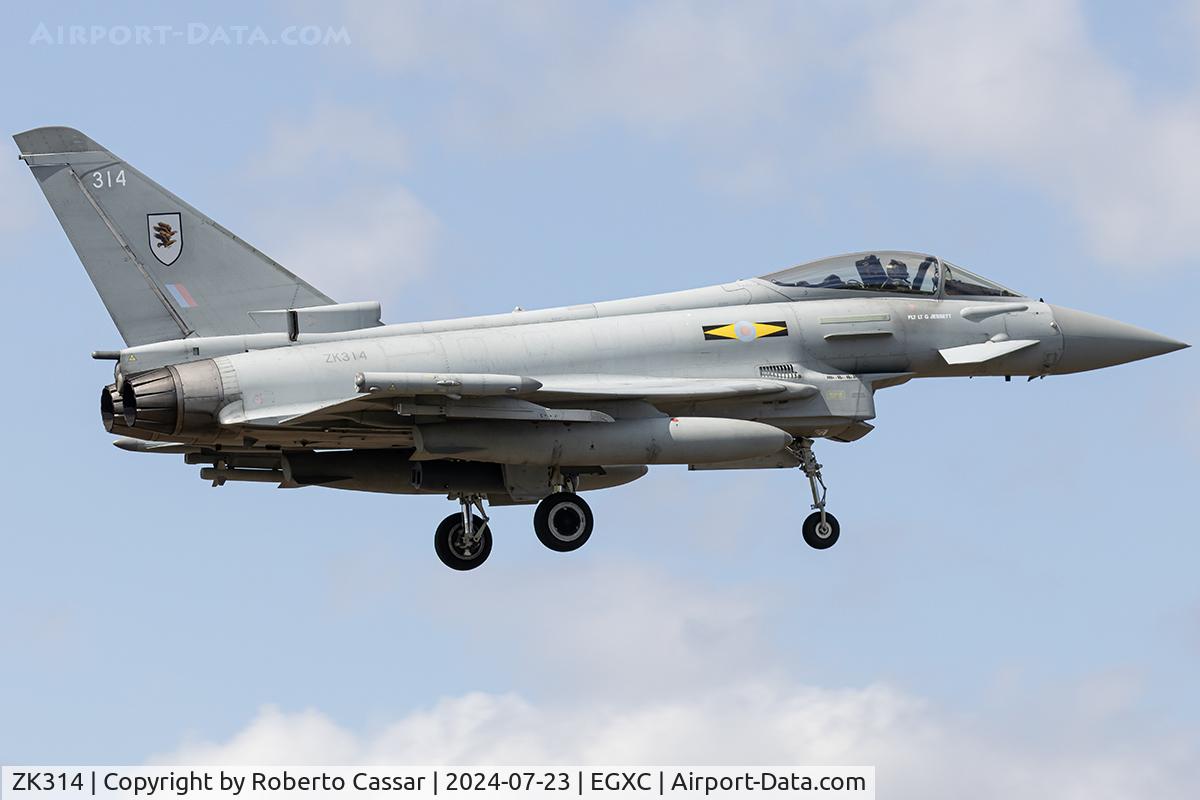 ZK314, 2011 Eurofighter EF-2000 Typhoon FGR4 C/N BS071/285, Coningsby