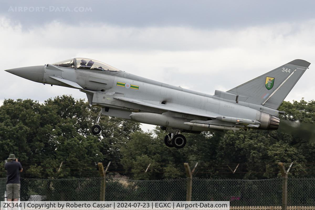 ZK344, 2012 Eurofighter EF-2000 Typhoon FGR4 C/N BS105/384, Coningsby