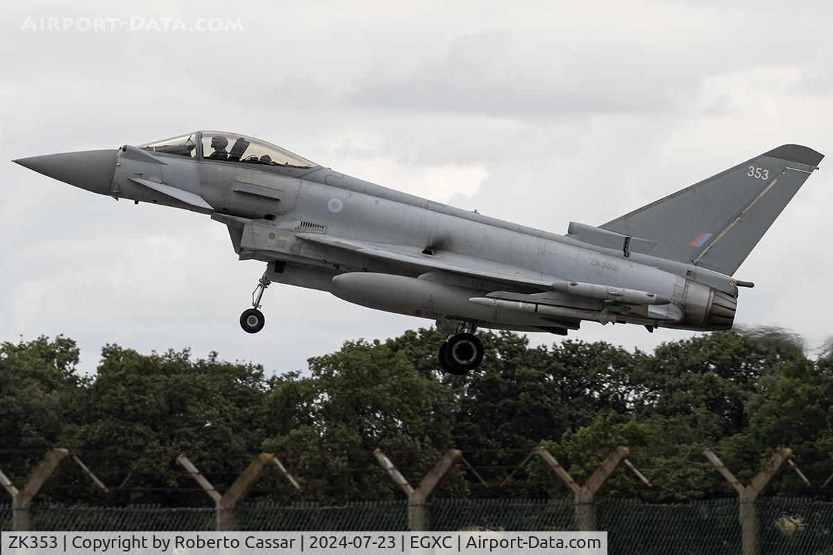 ZK353, 2013 Eurofighter EF-2000 Typhoon FGR4 C/N BS114/411, Coningsby