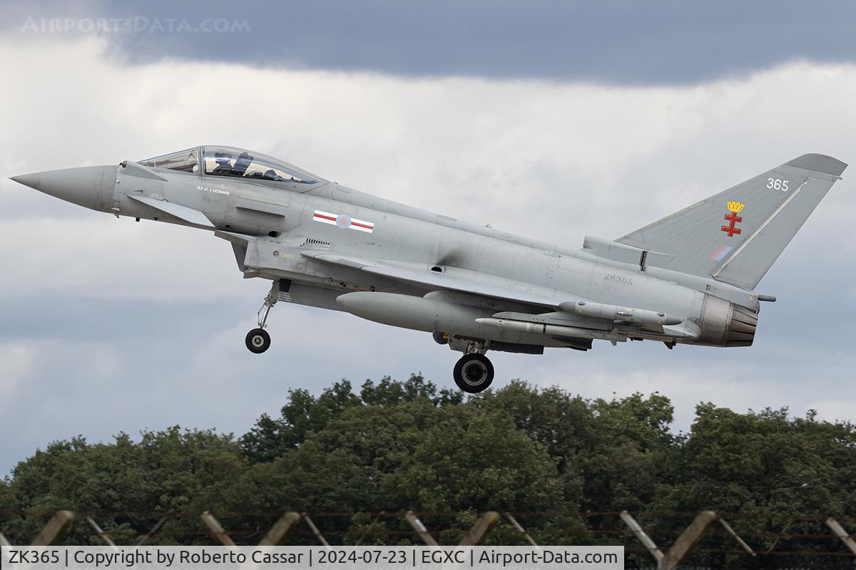 ZK365, 2016 Eurofighter EF-2000 Typhoon FGR4 C/N BS126/452, Coningsby