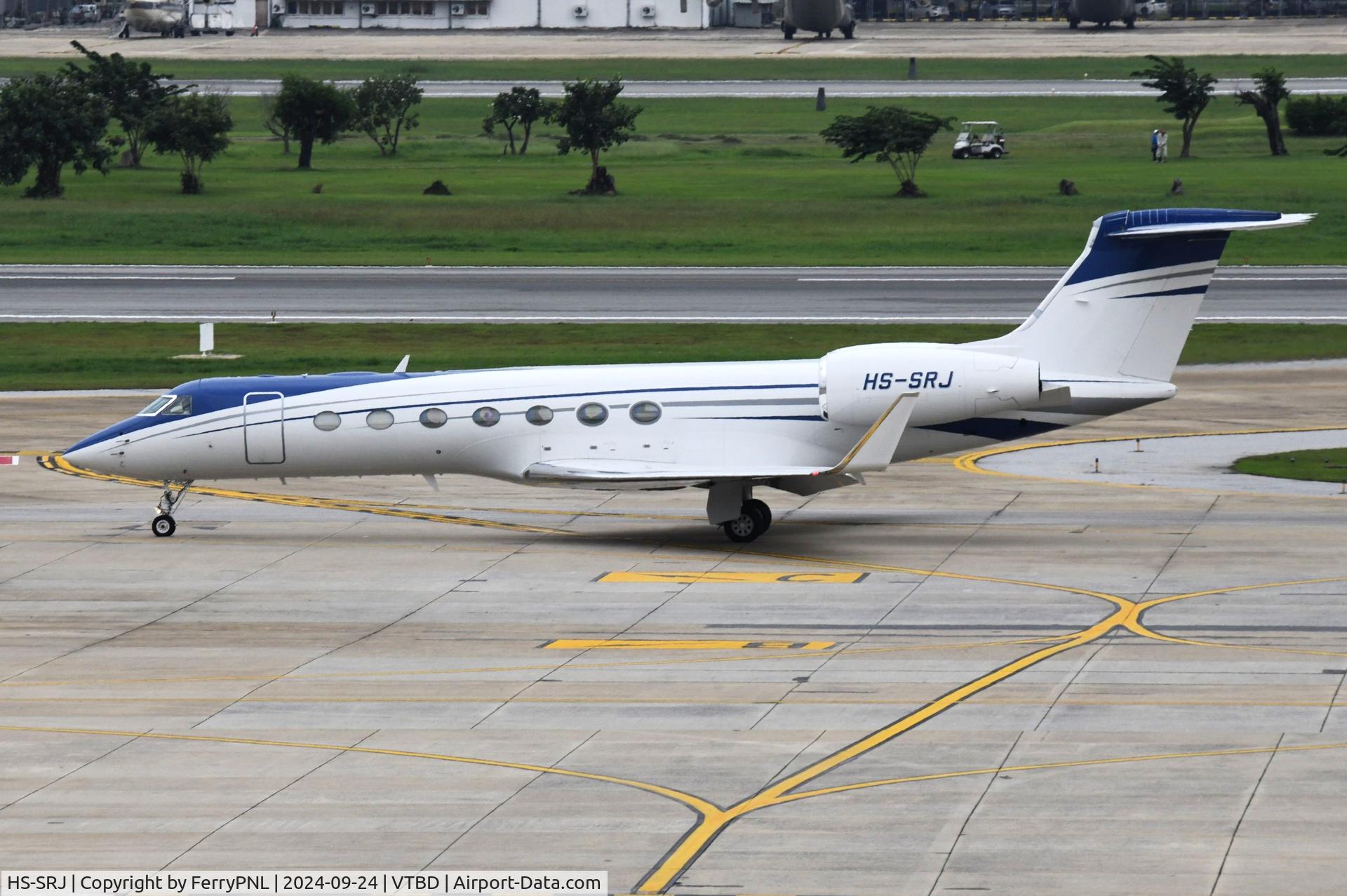 HS-SRJ, 2013 Gulfstream G550 C/N 5482, G550 new in Thai registry at sighting