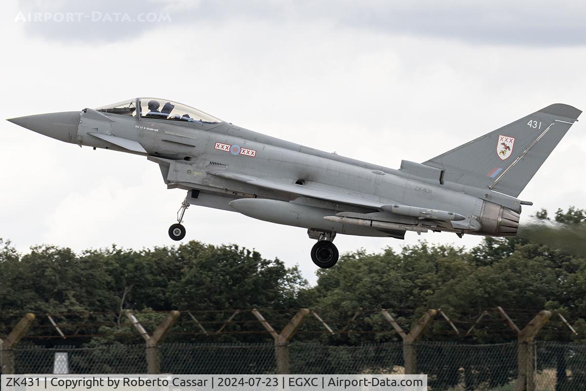 ZK431, 2019 Eurofighter EF 2000 Typhoon FGR4 C/N BS147, Coningsby