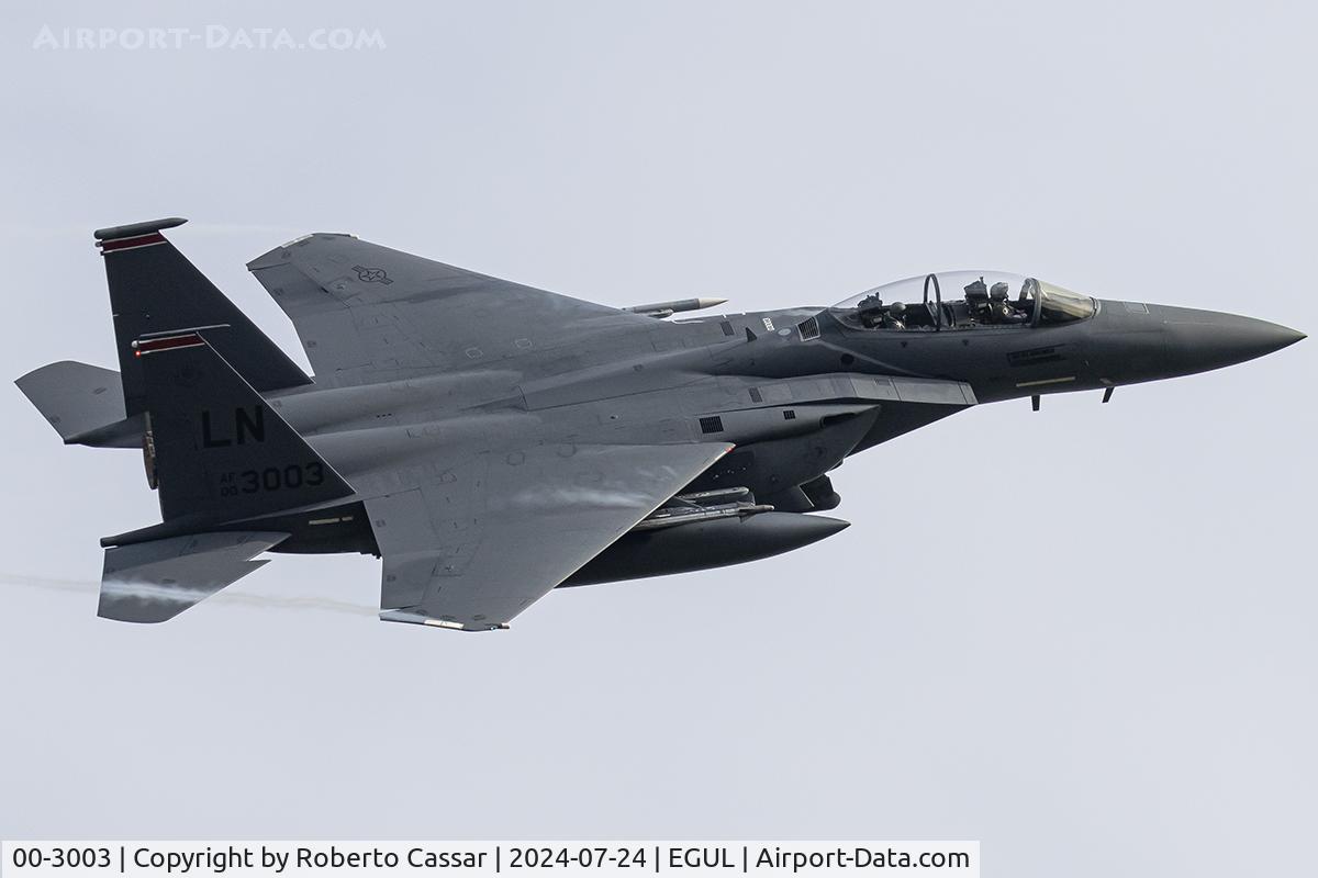 00-3003, 2000 McDonnell Douglas F-15E Strike Eagle C/N 1369/E230, Lakenheath