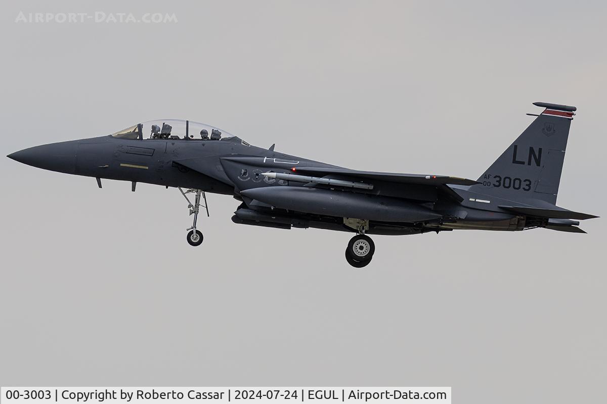 00-3003, 2000 McDonnell Douglas F-15E Strike Eagle C/N 1369/E230, Lakenheath