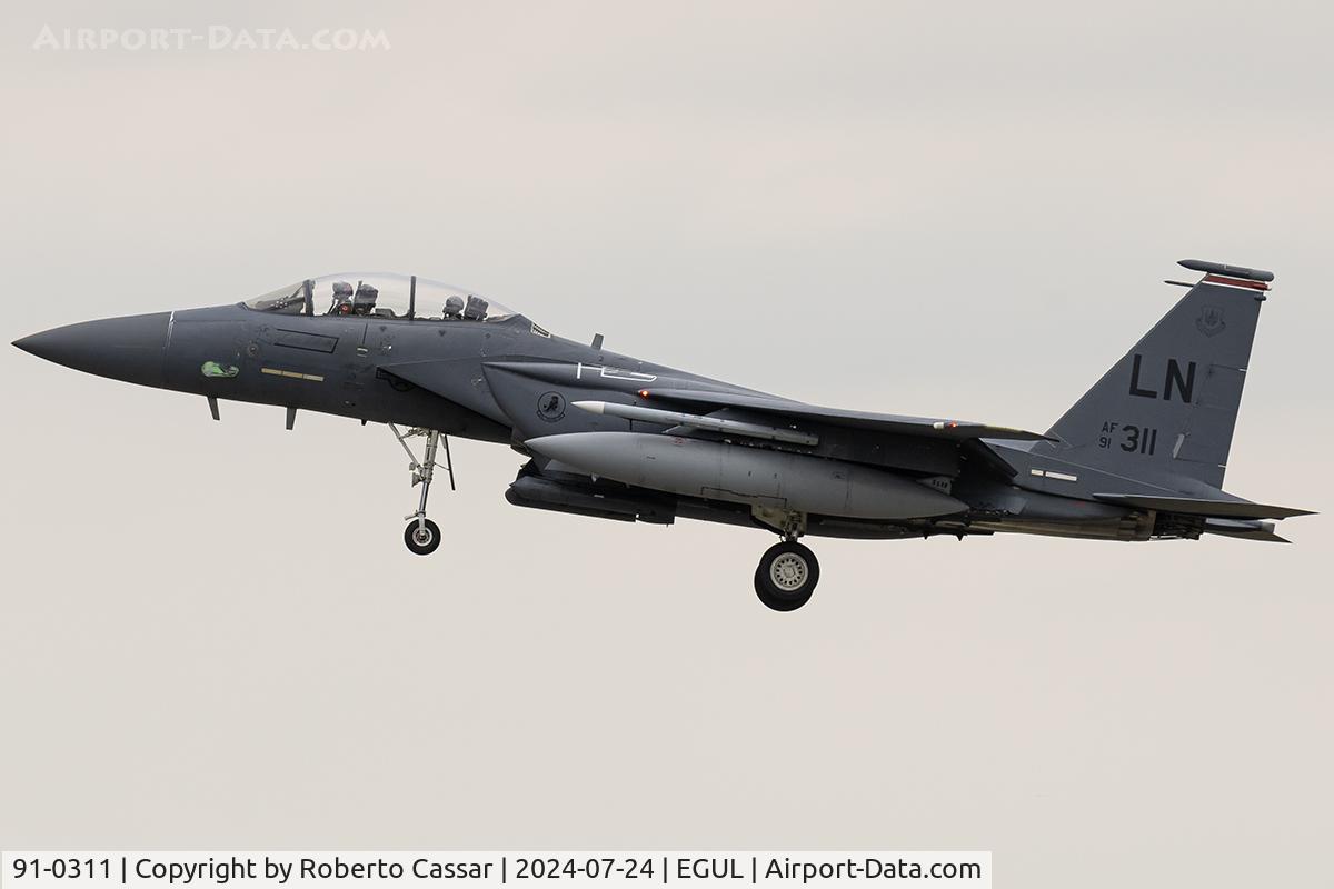 91-0311, 1991 McDonnell Douglas F-15E Strike Eagle C/N 1218/E176, Lakenheath
